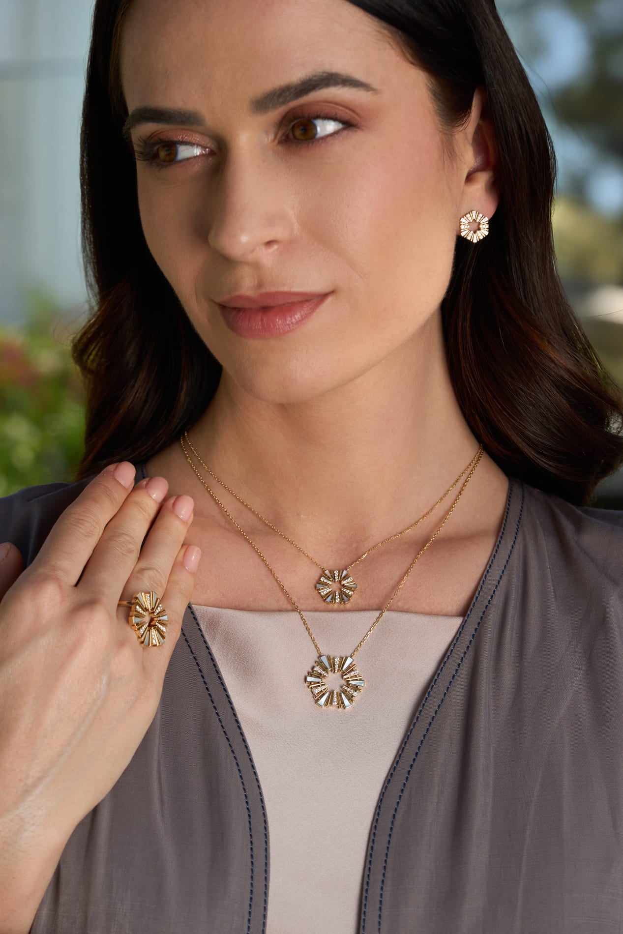 Al Fajr Mini Pendant White Gold