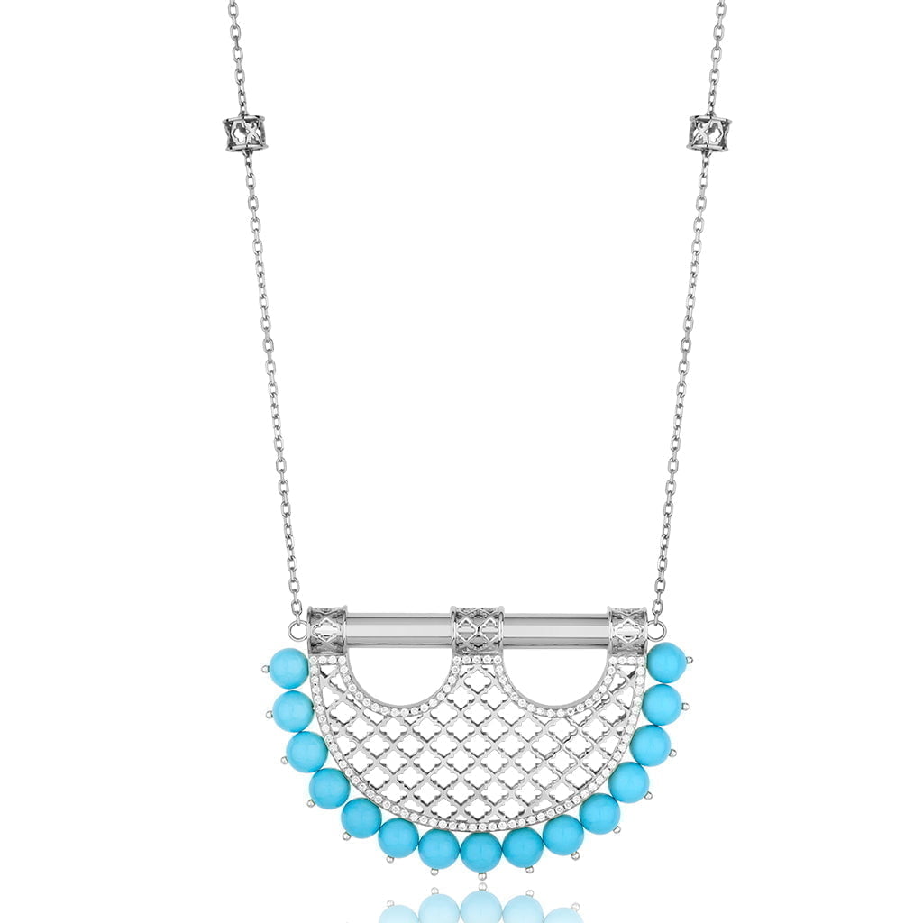 Al Noor Heritage Turquoise Pendant in Large Model - Misk Dubai,Necklaces, al-noor-heritage-turquoise-pendant-in-large-model-2, , Misk Dubai, Misk, Misk Jewellery, Misk Jewelry, Gold, Emirati Gold, Emirati Design, Jewelry Emirati, Saudi Jewelry, Gold Saudi Arabia, Dubai, Abu Dhabi, Saudi Arabia, KSA, UAE, United Arab Emirates, 18kt, مجوهرات , مجوهرات مسك, مجوهرات اماراتية , دهب , سعودية ذهب