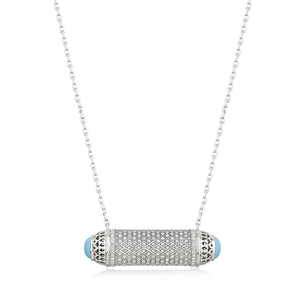 Al Noor Harmony Large Turquoise Pendant - Misk Dubai,Necklaces, al-noor-harmony-large-turquoise-pendant, , Misk Dubai, Misk, Misk Jewellery, Misk Jewelry, Gold, Emirati Gold, Emirati Design, Jewelry Emirati, Saudi Jewelry, Gold Saudi Arabia, Dubai, Abu Dhabi, Saudi Arabia, KSA, UAE, United Arab Emirates, 18kt, مجوهرات , مجوهرات مسك, مجوهرات اماراتية , دهب , سعودية ذهب