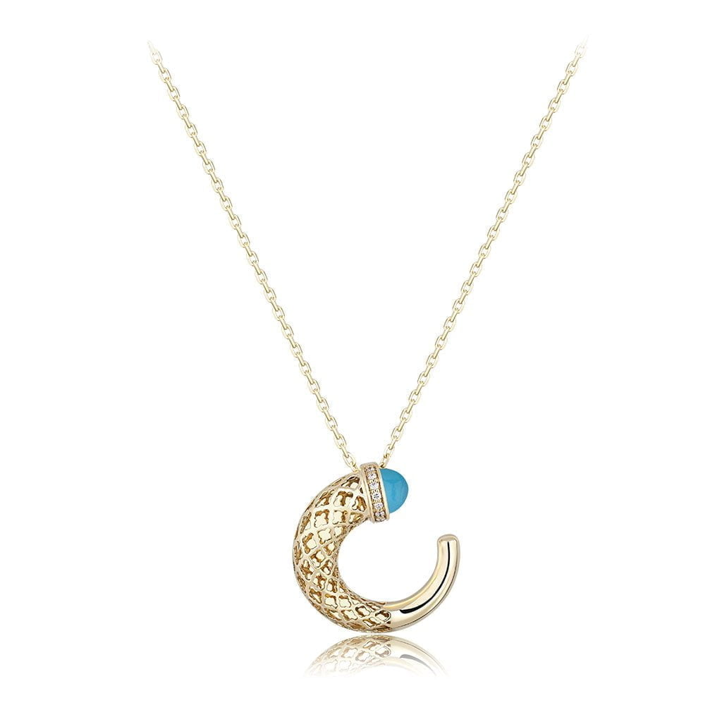 Hilal Pendant in Turquoise