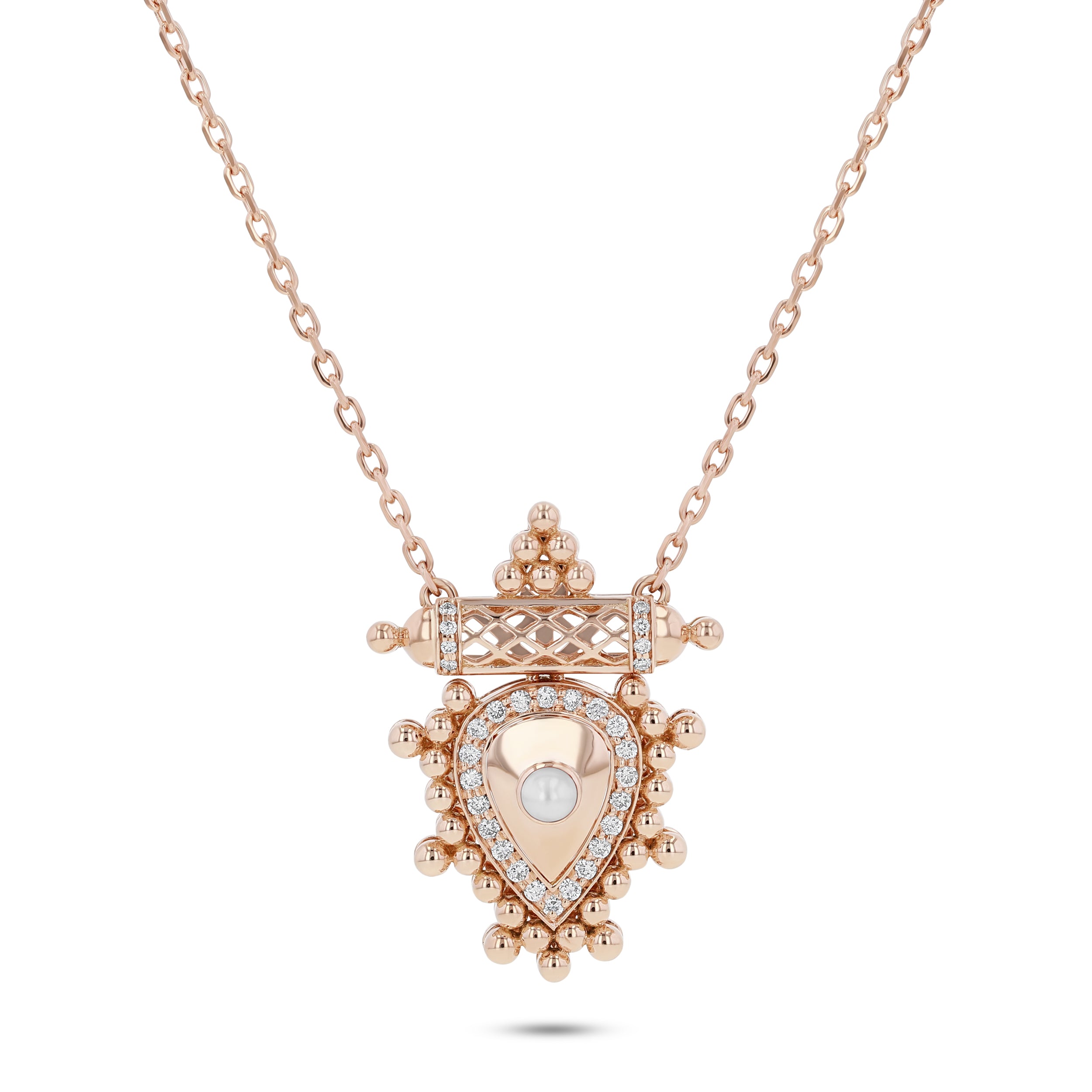 Al Qasr Mini Pendant – Pearl | Rose Gold