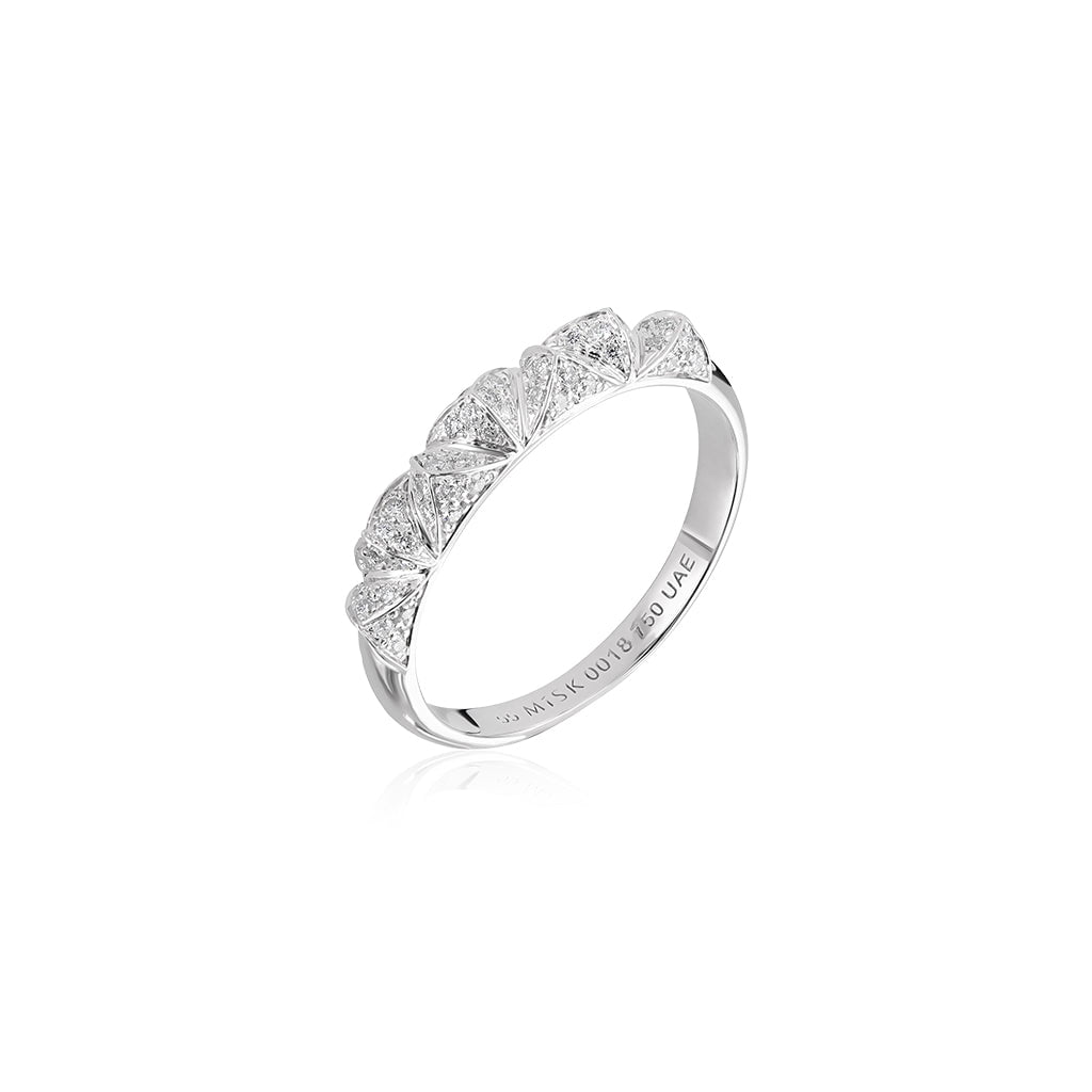 Tilal Small Ring#Gold_White Gold