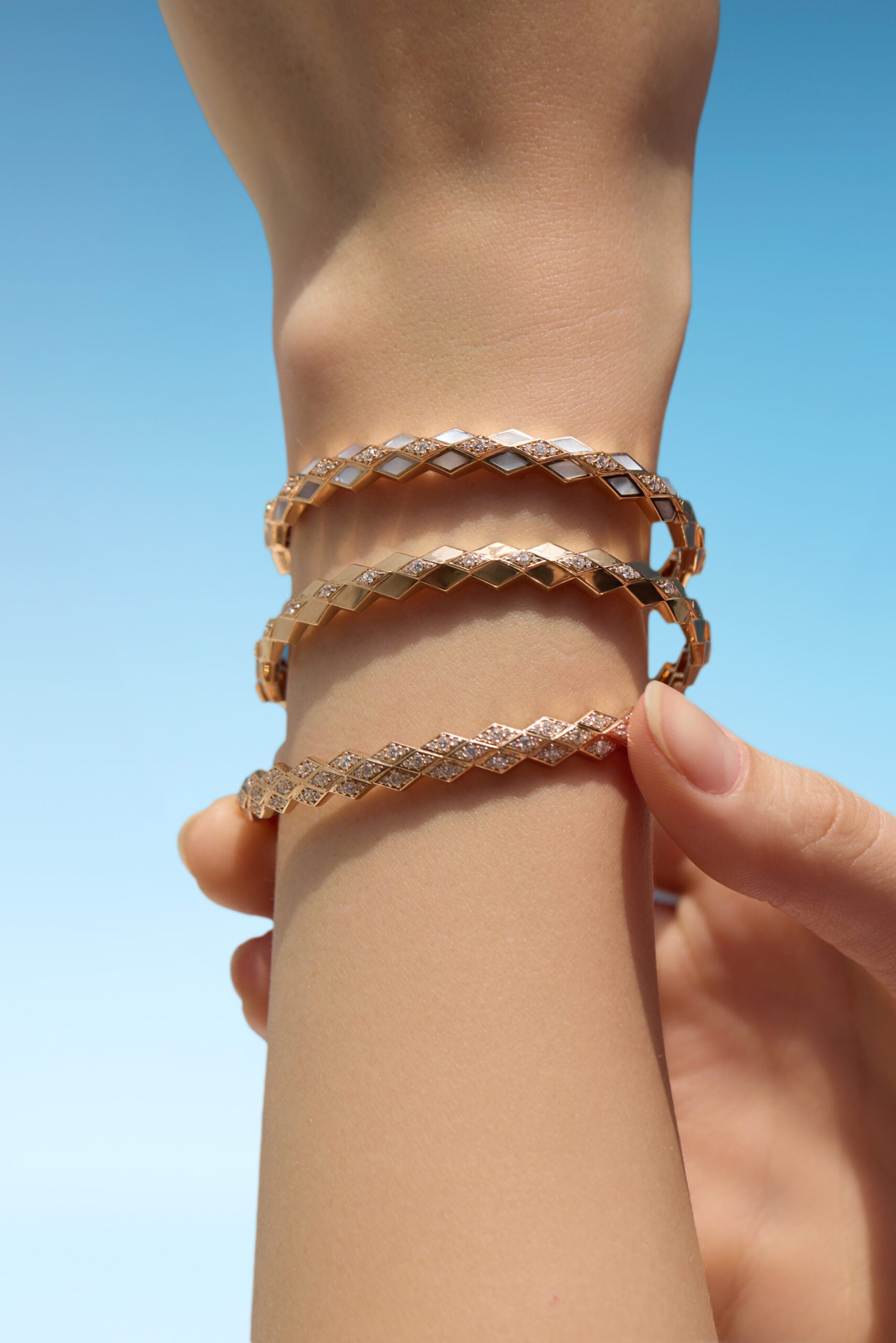 Eternity Mother of Pearl Bangle