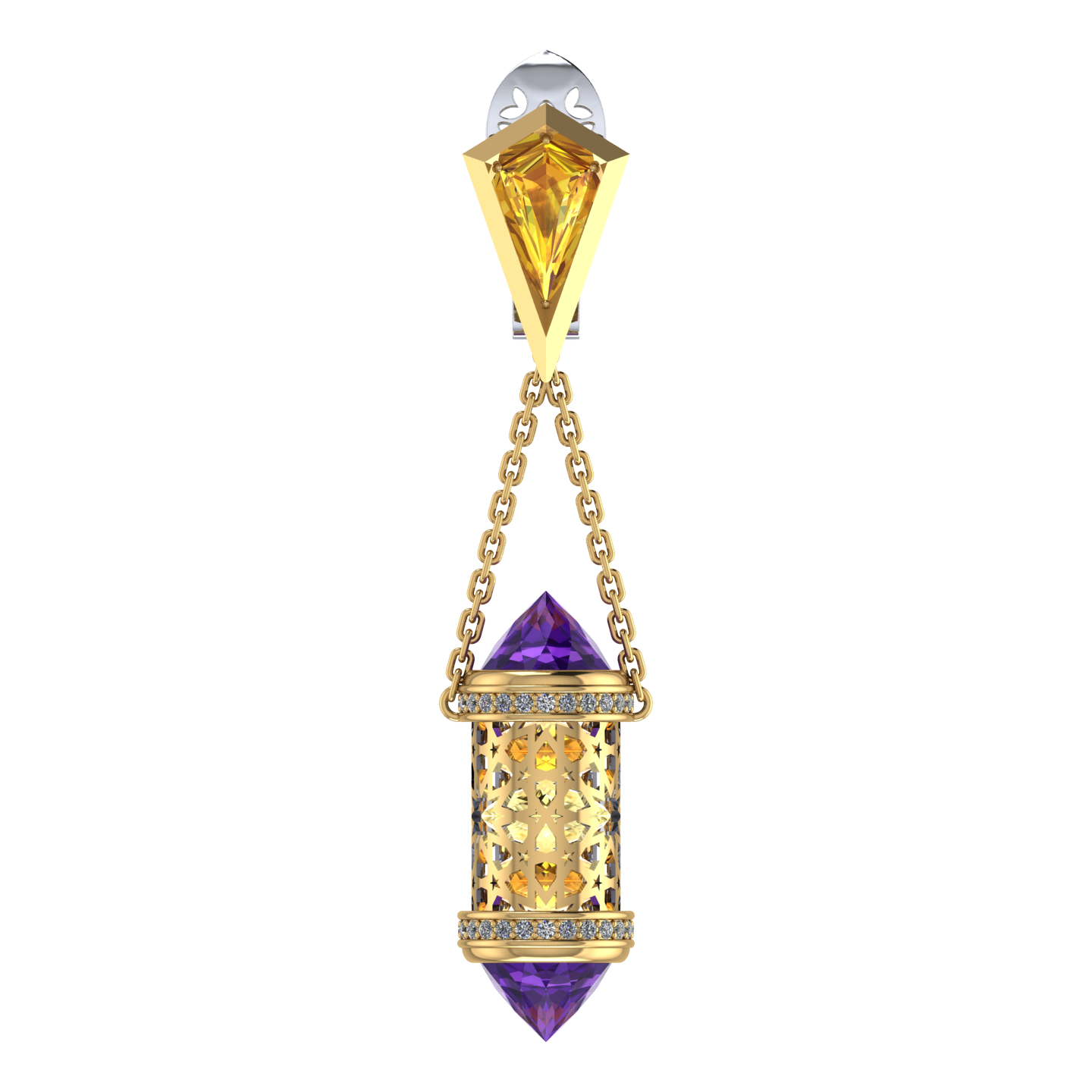 Minara Amethyst Earrings