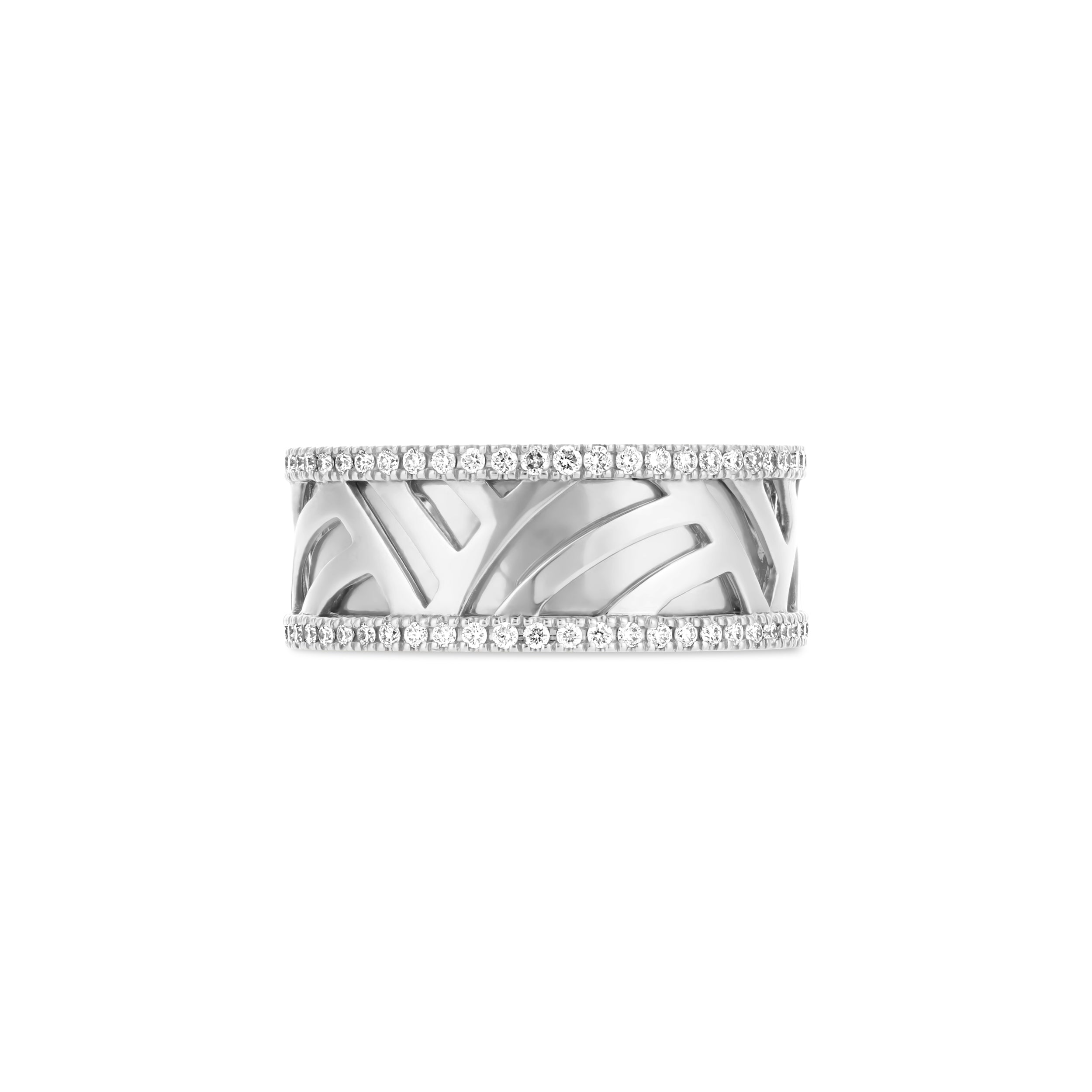 Palm Border Diamond Band