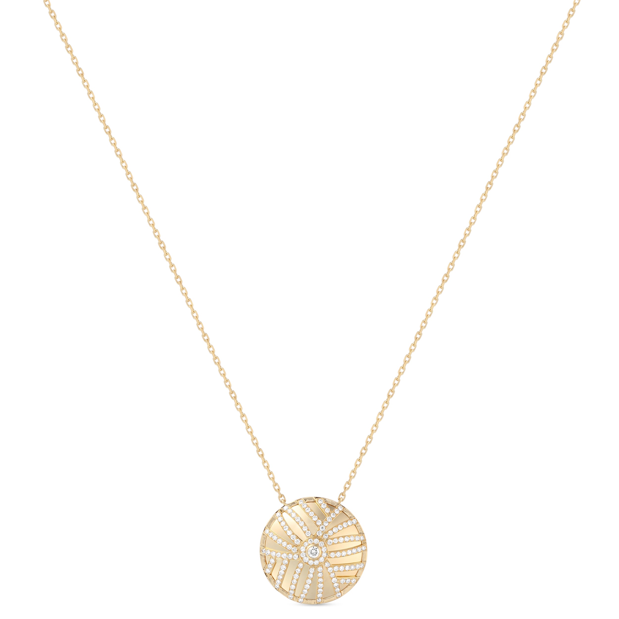 Palm Large Round Pendant