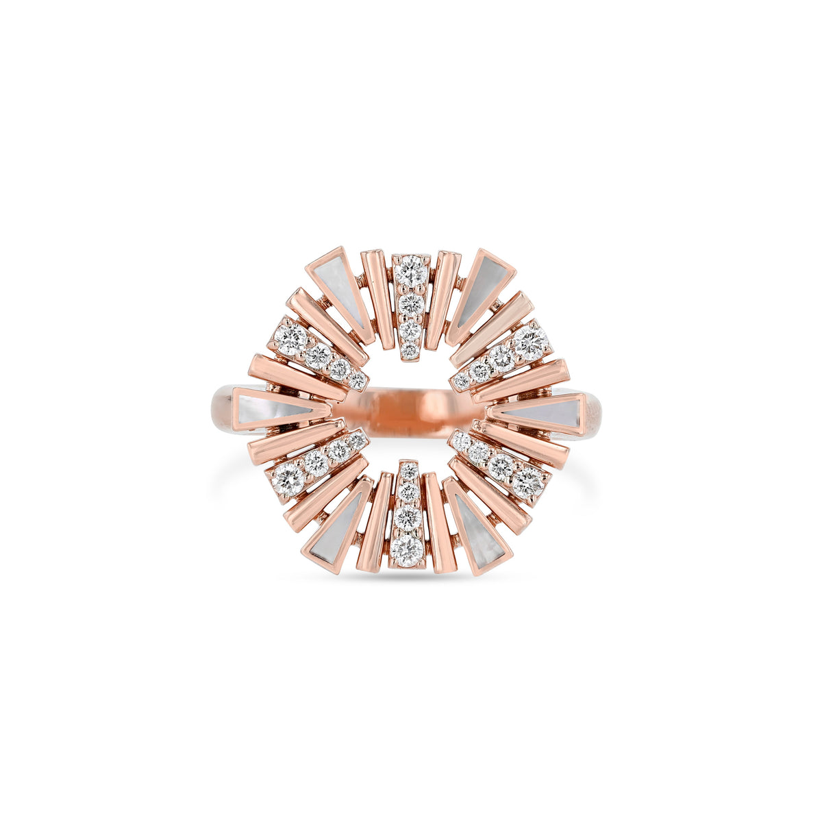 Al Fajr Shurooq Ring - Small#Gold_Rose Gold
