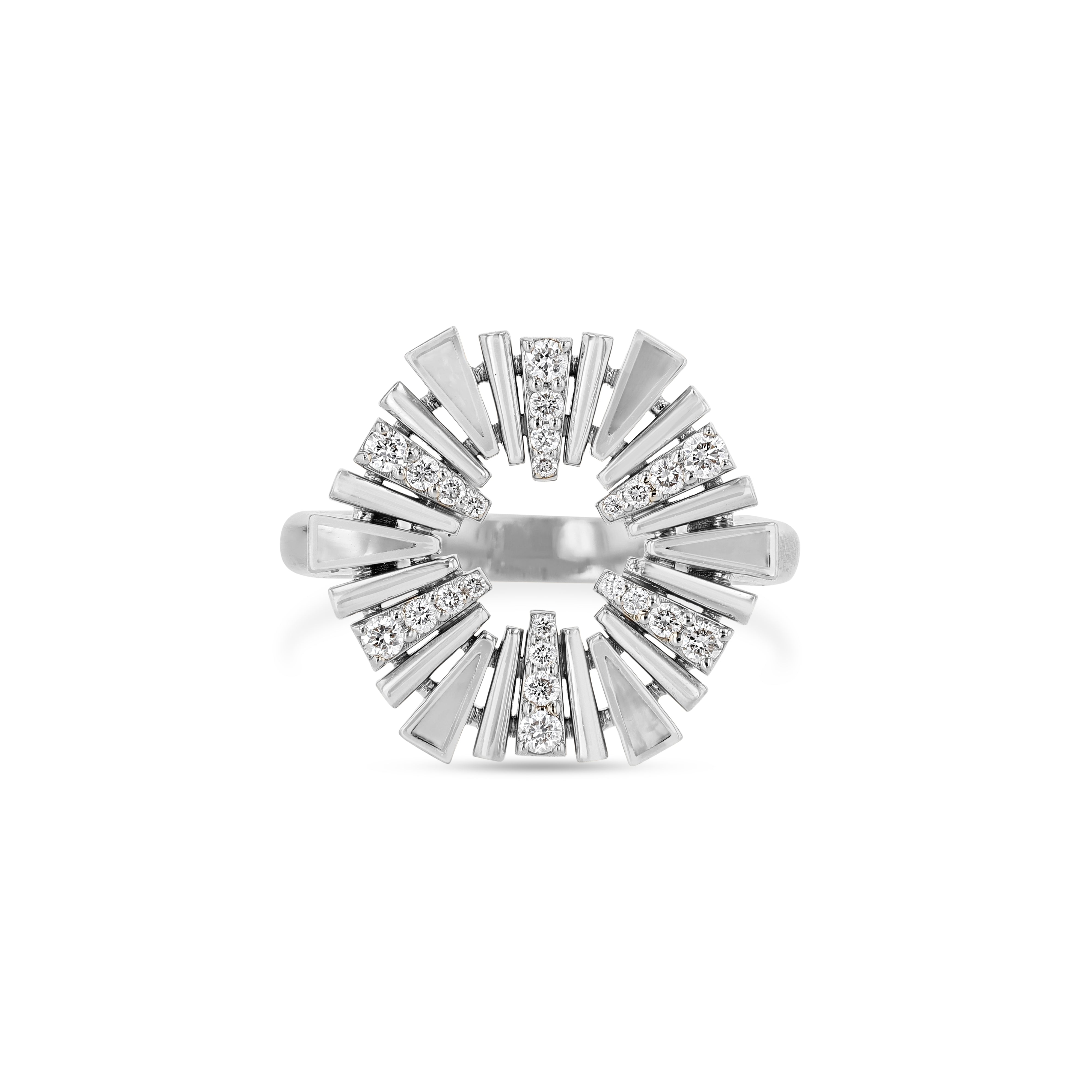 Al Fajr Shurooq White Gold Ring - Small