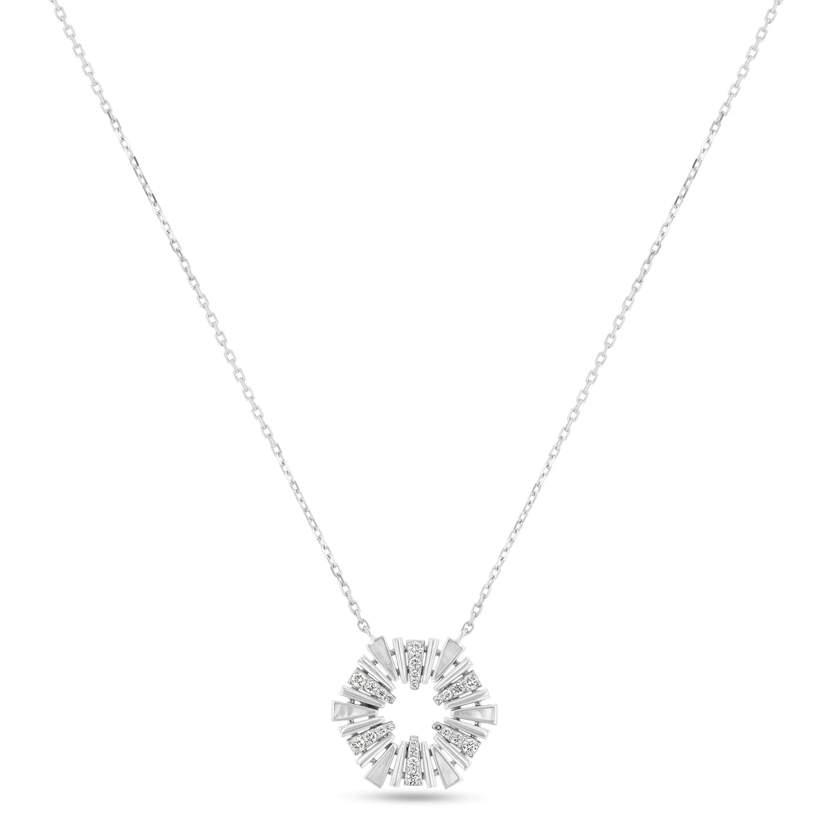 Al Fajr Mini Pendant#Gold_White Gold