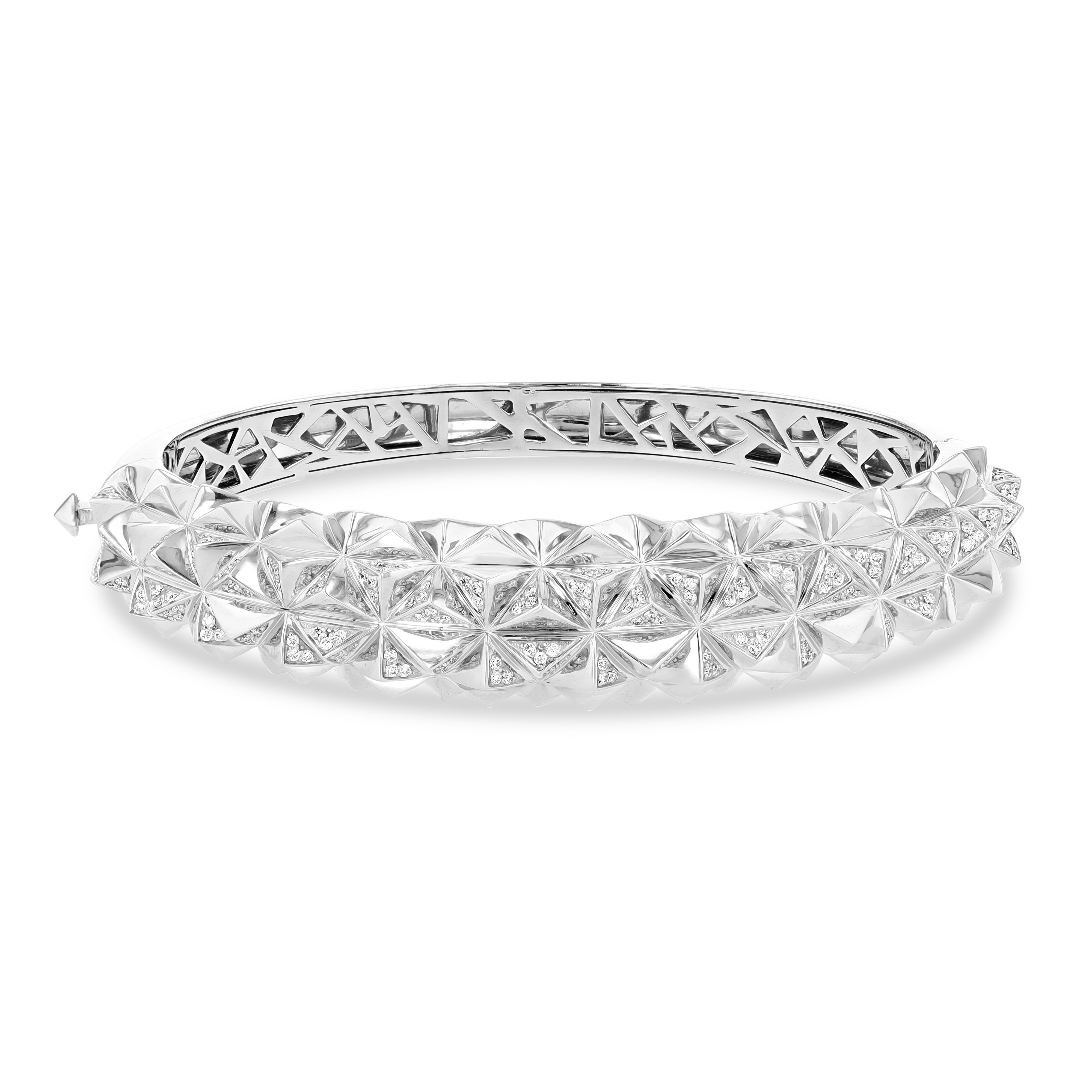 Tilal Radiance Bangle – White Gold