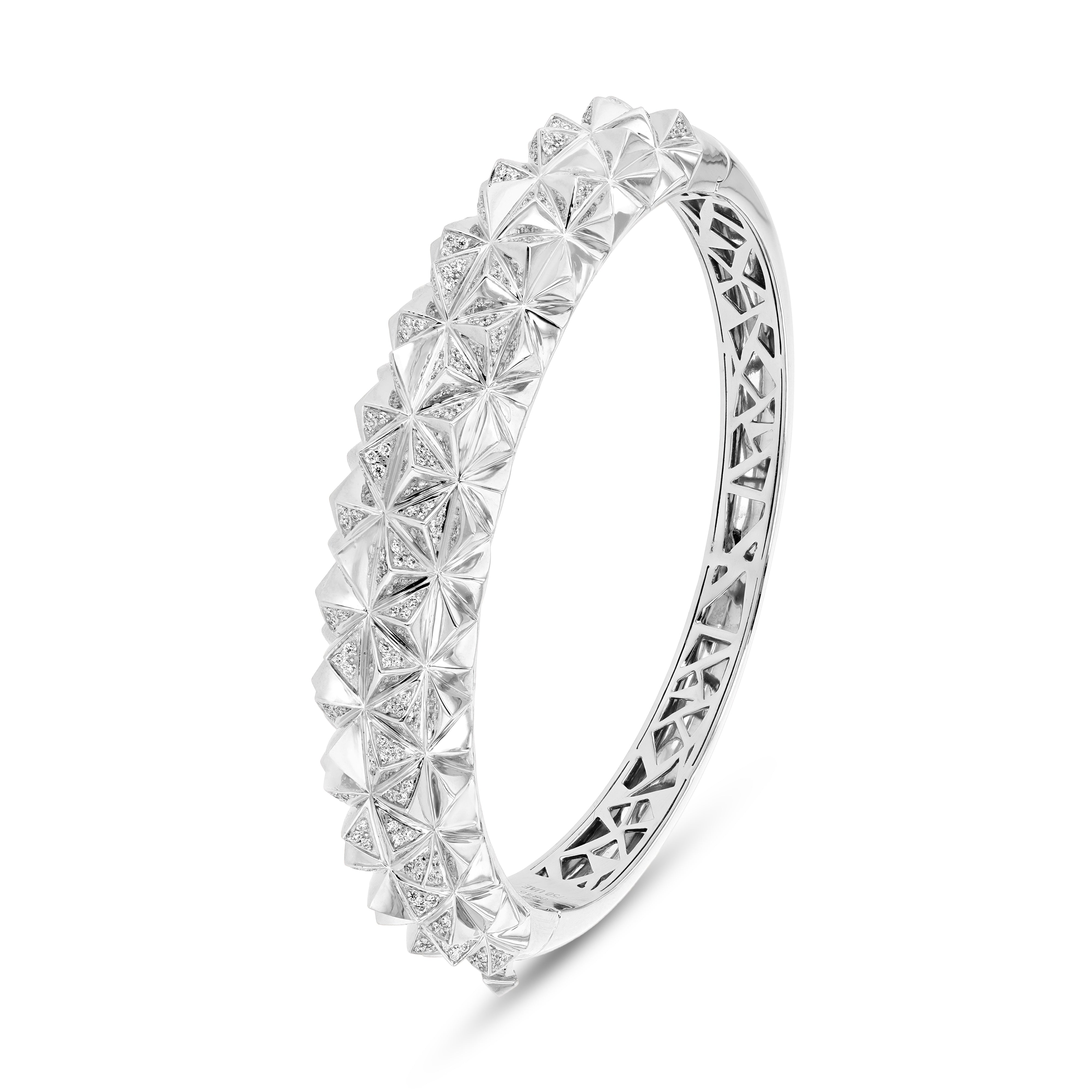 Tilal Radiance Bangle – White Gold