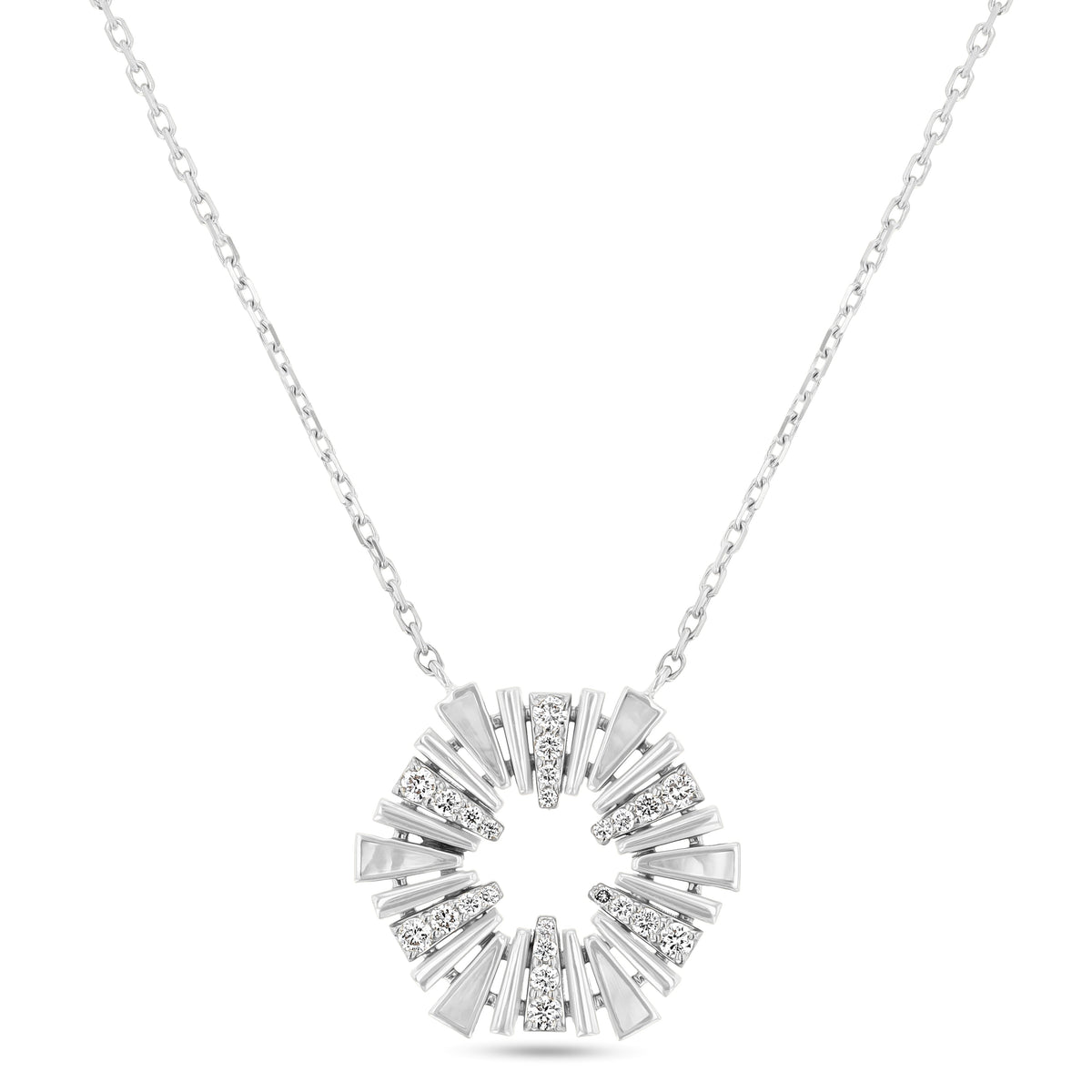 Al Fajr Mini Pendant#Gold_White Gold