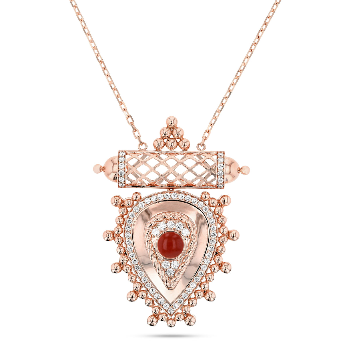 Al Qasr Medium Pendant Pearl — Agate#Stone_Agate
