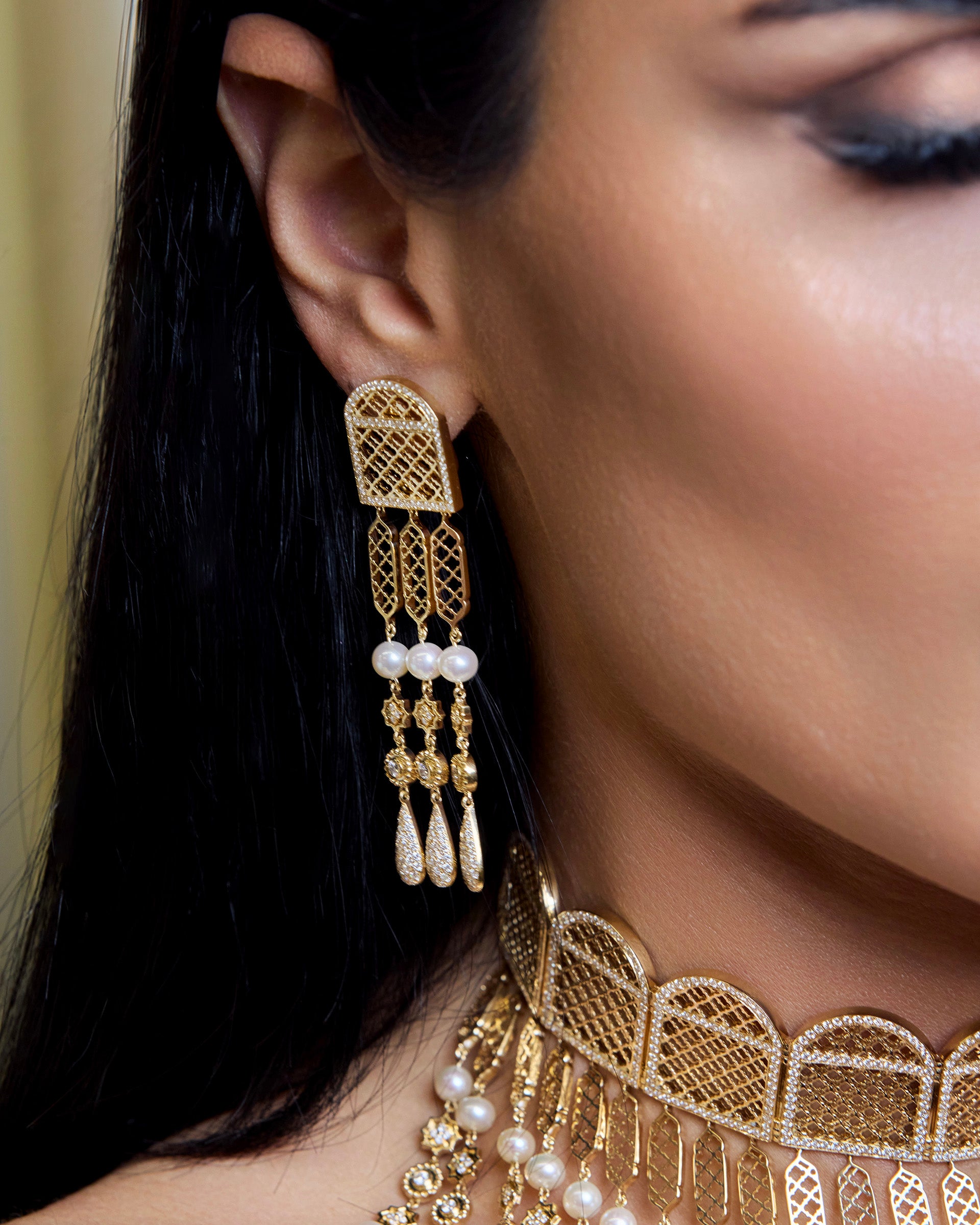Heritage Special Long Drop Earrings