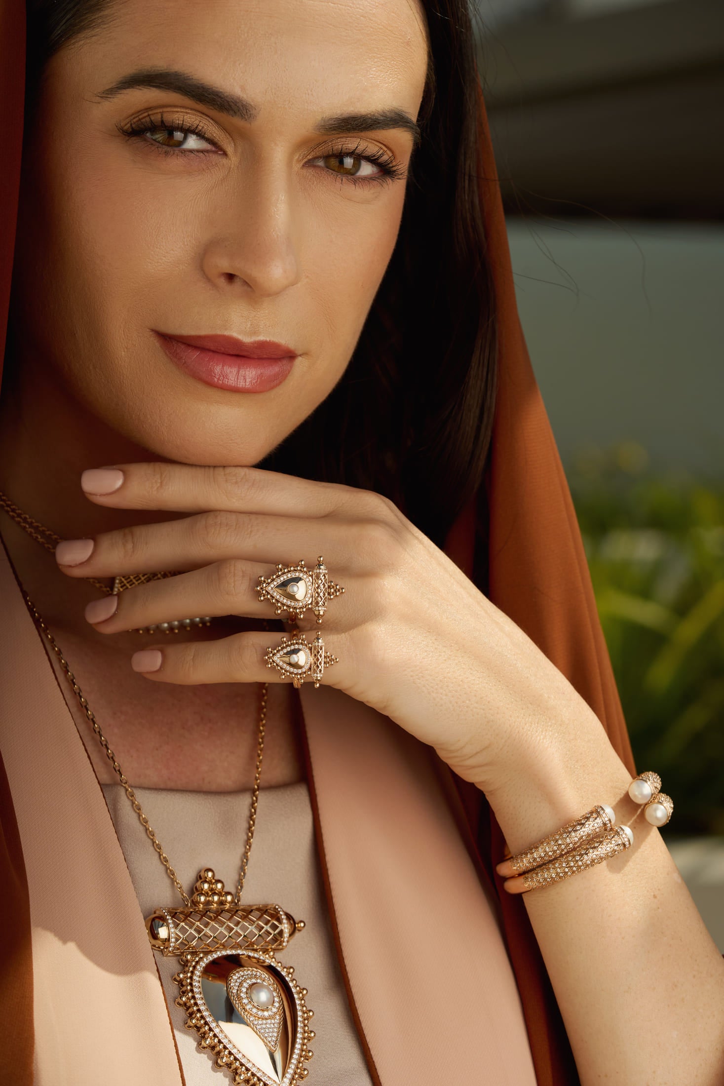 Al Qasr Small Ring – Pearl | Rose Gold