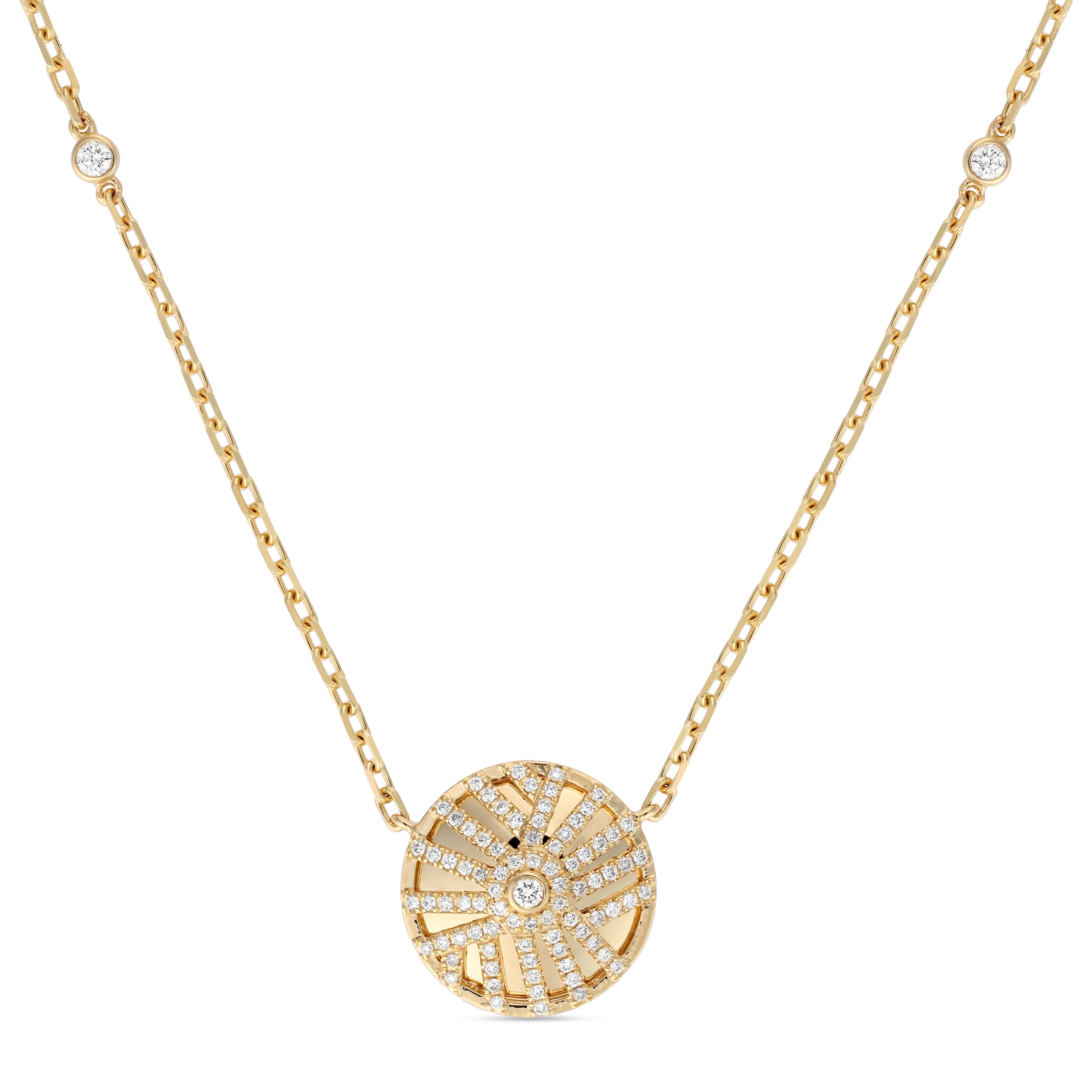Palm Small Round Pendant