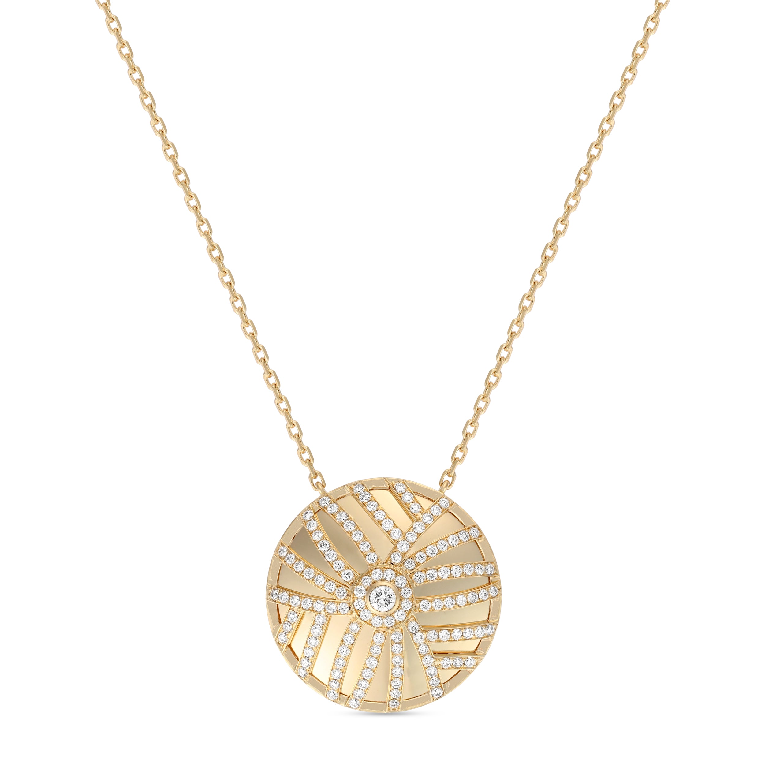 Palm Large Round Pendant