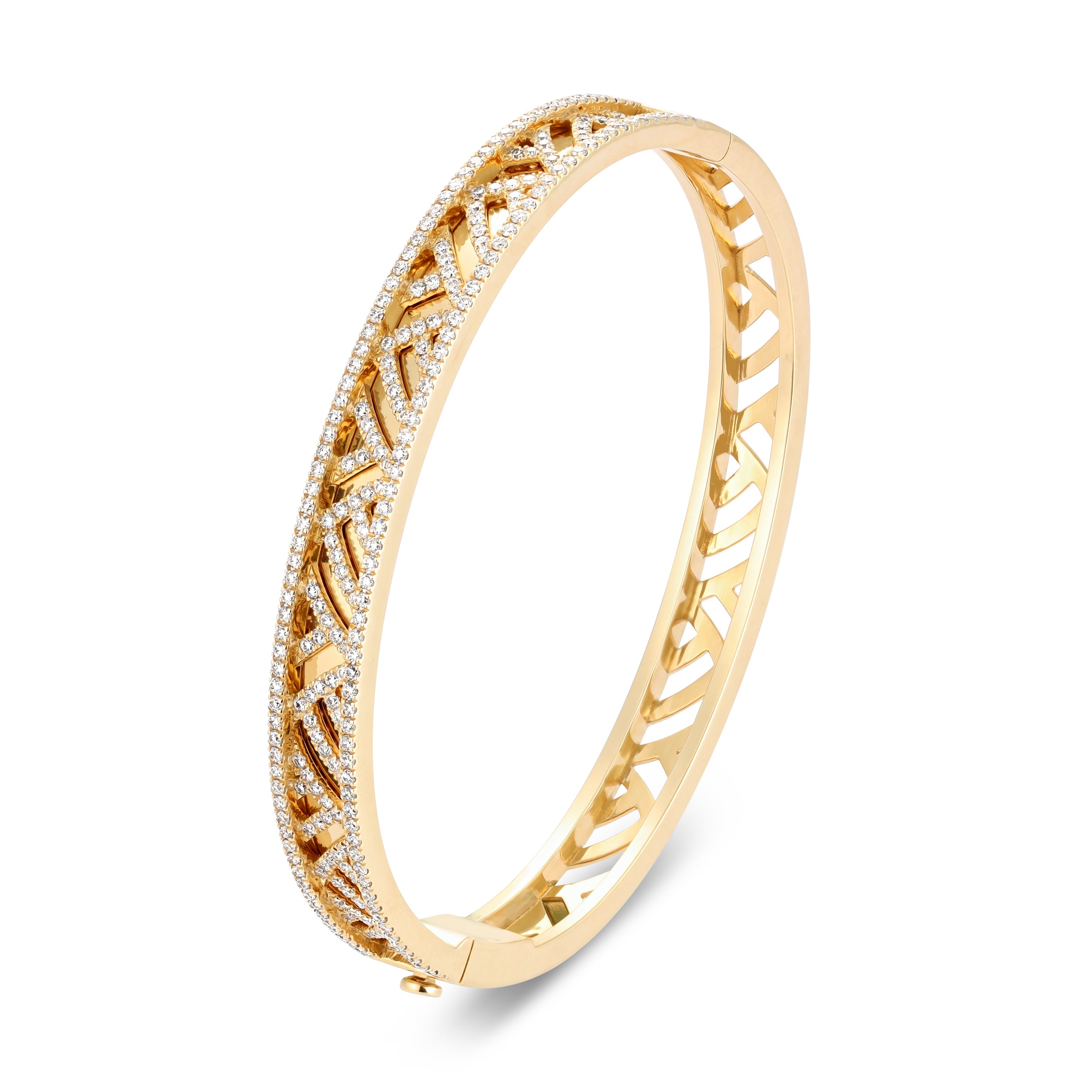 Palm Full Diamond Bangle