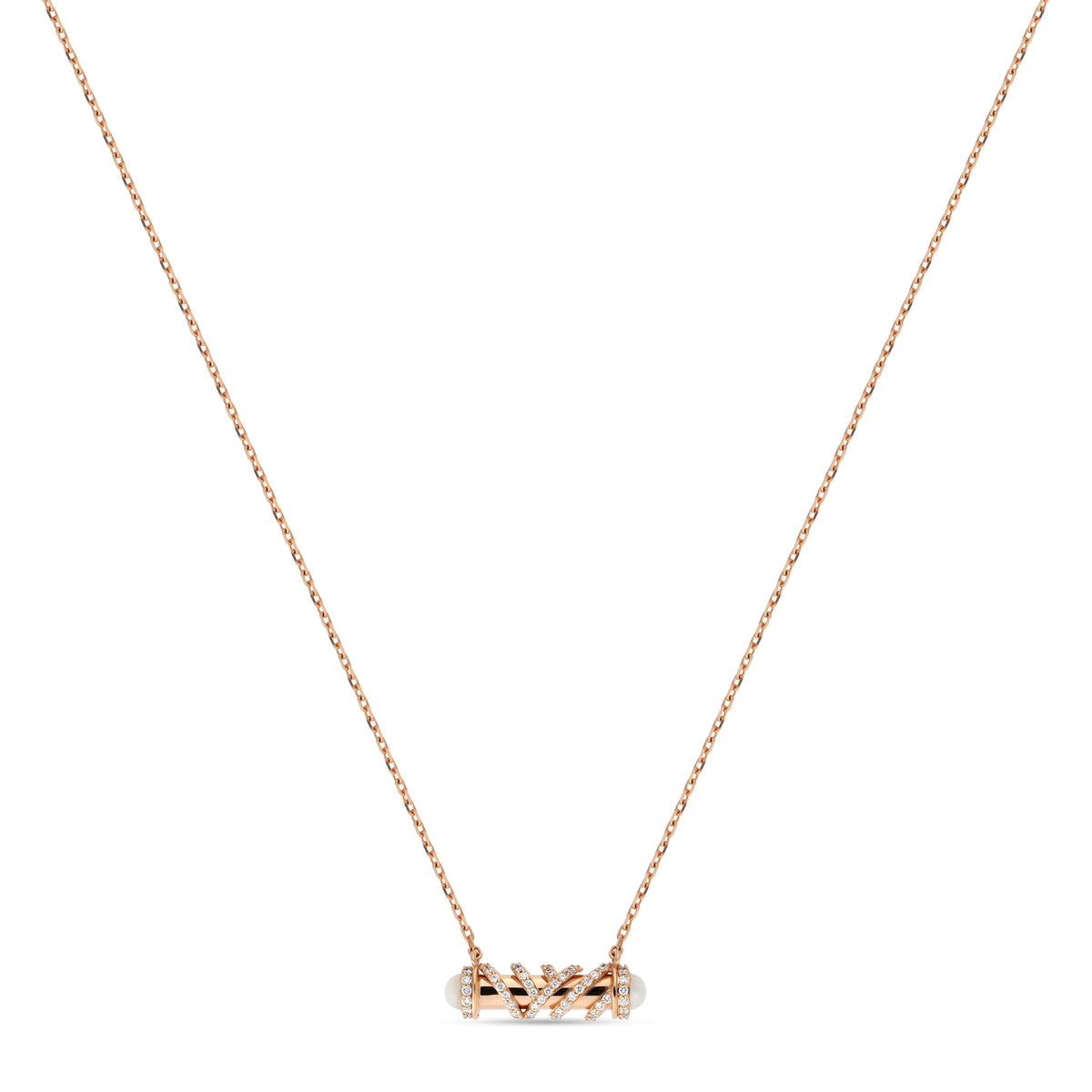 Palm Mini Pearl Pendant#Gold_Rose Gold