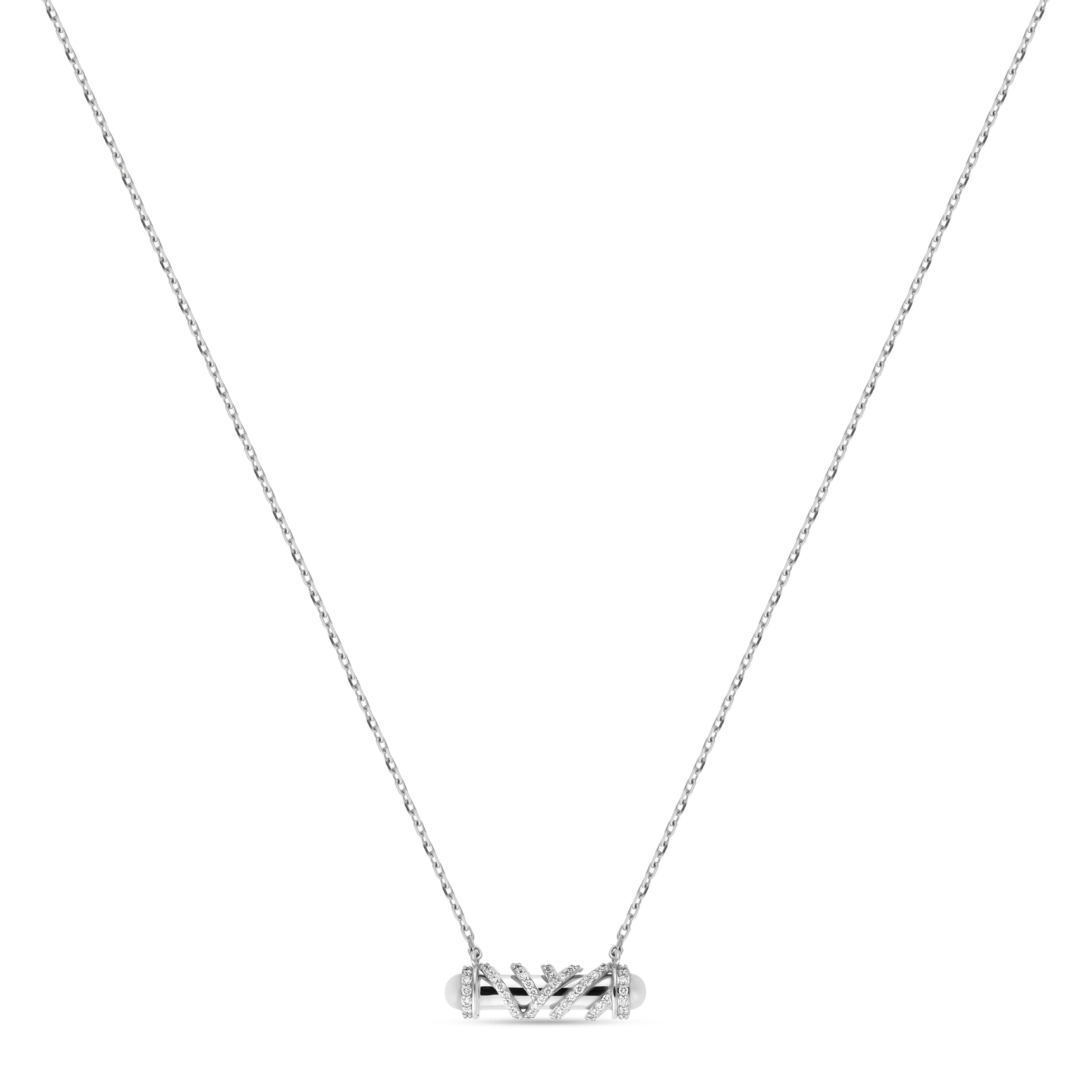 Palm Mini Pearl Yellow Gold Pendant