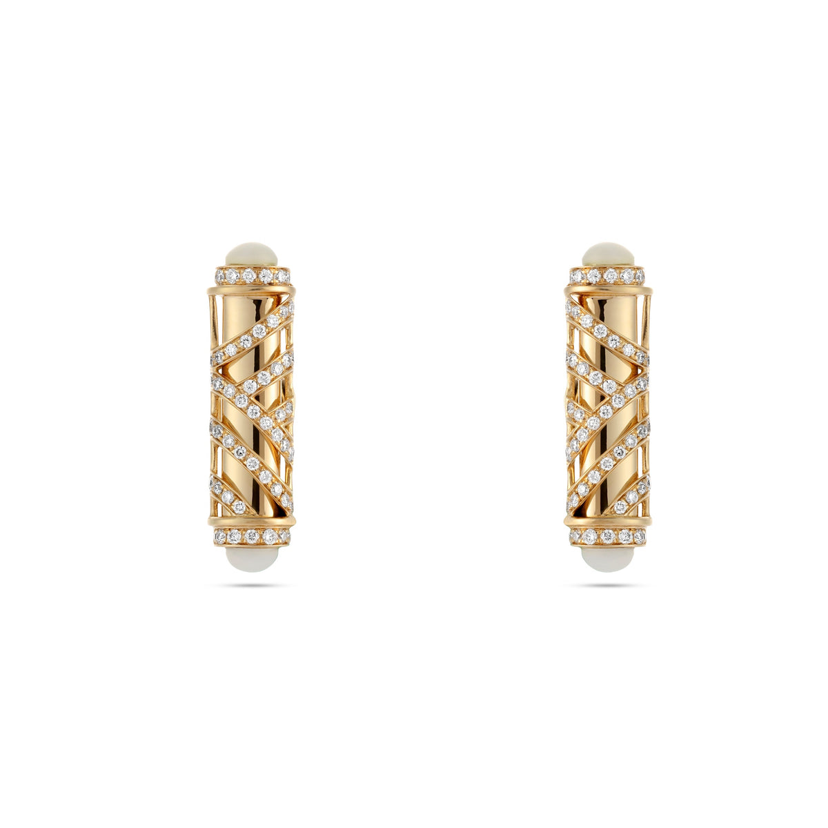 Palm Small Studs#Gold_Yellow Gold