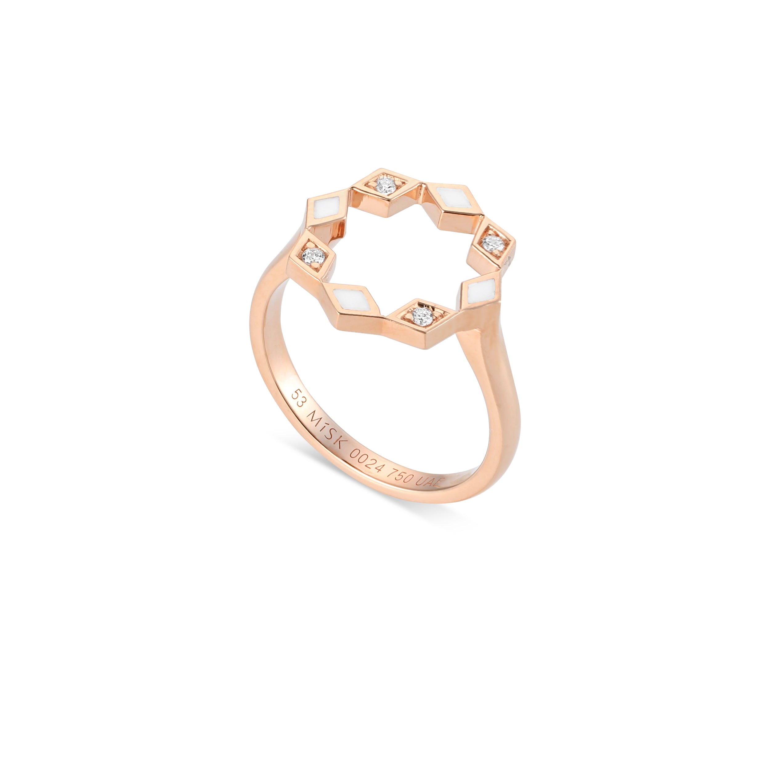 Eternity Round Mother Of Pearl Ring