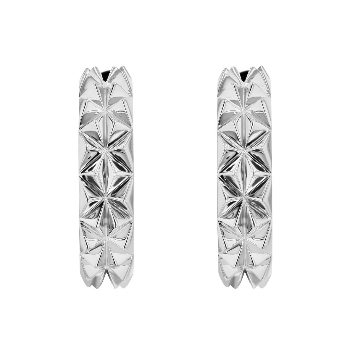 Tilal Hoop Earrings#Gold_White Gold