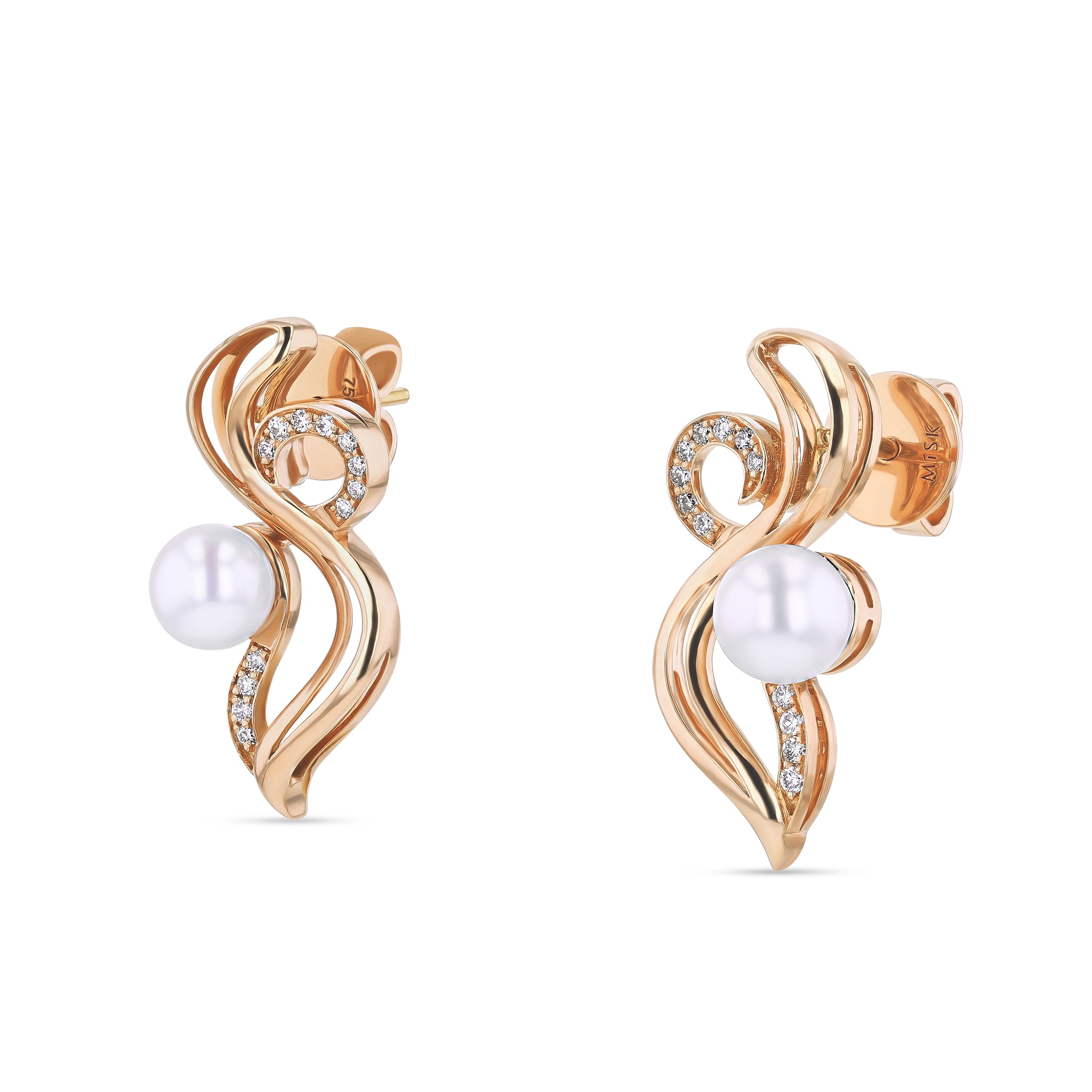 Dana Wave Small Earrings