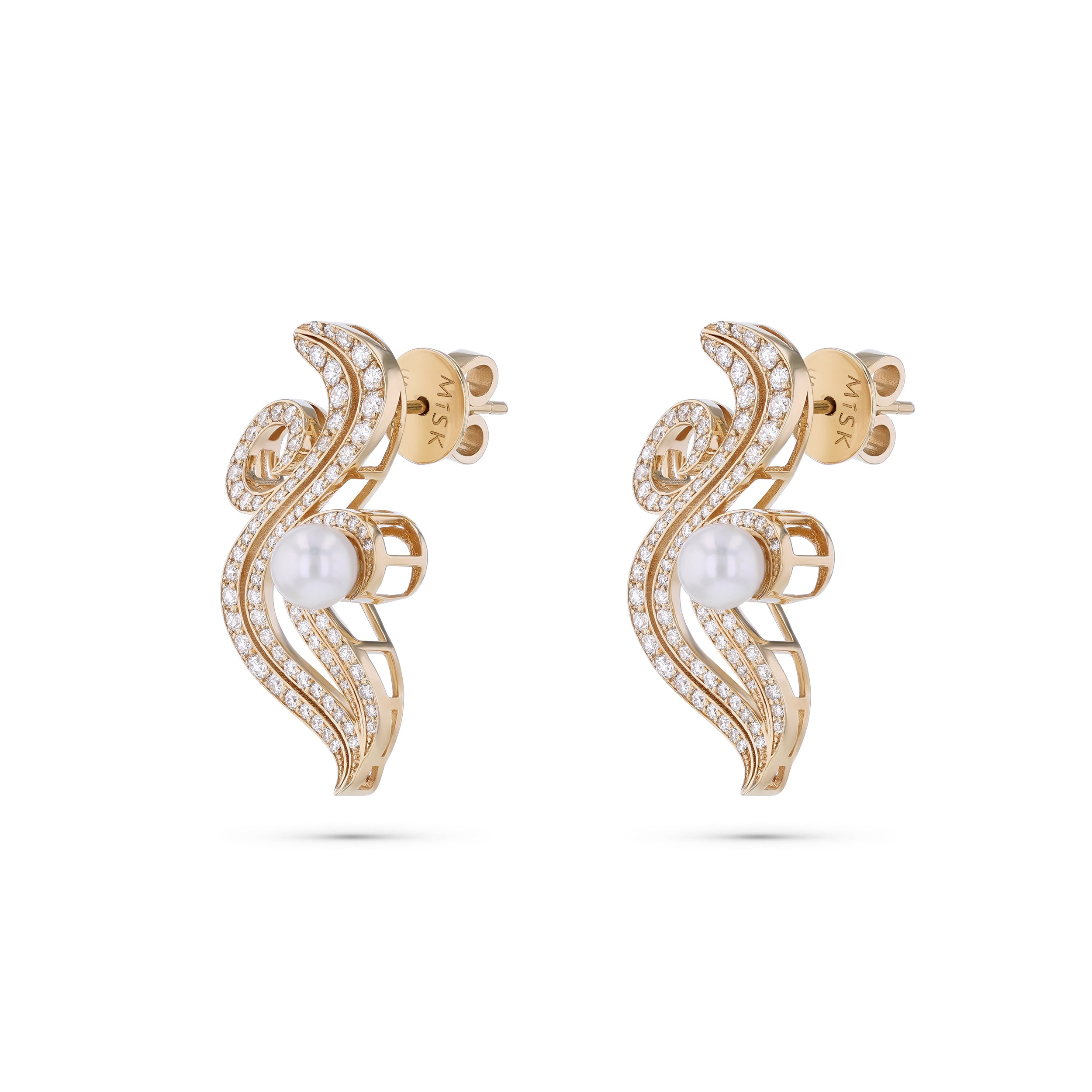 Dana Wave Large Earrings