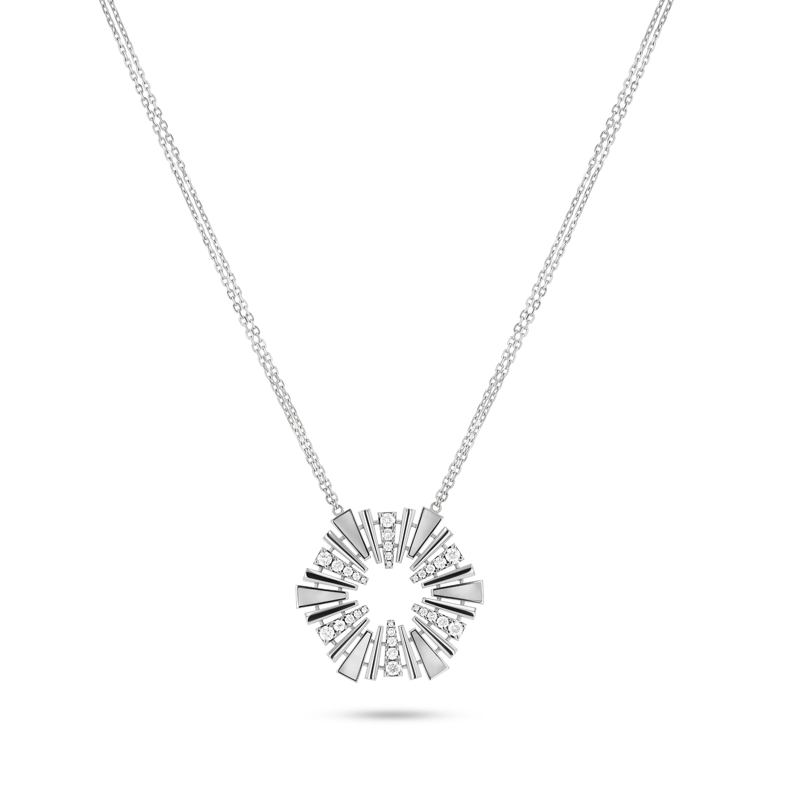 Al Fajr Medium Pendant White Gold