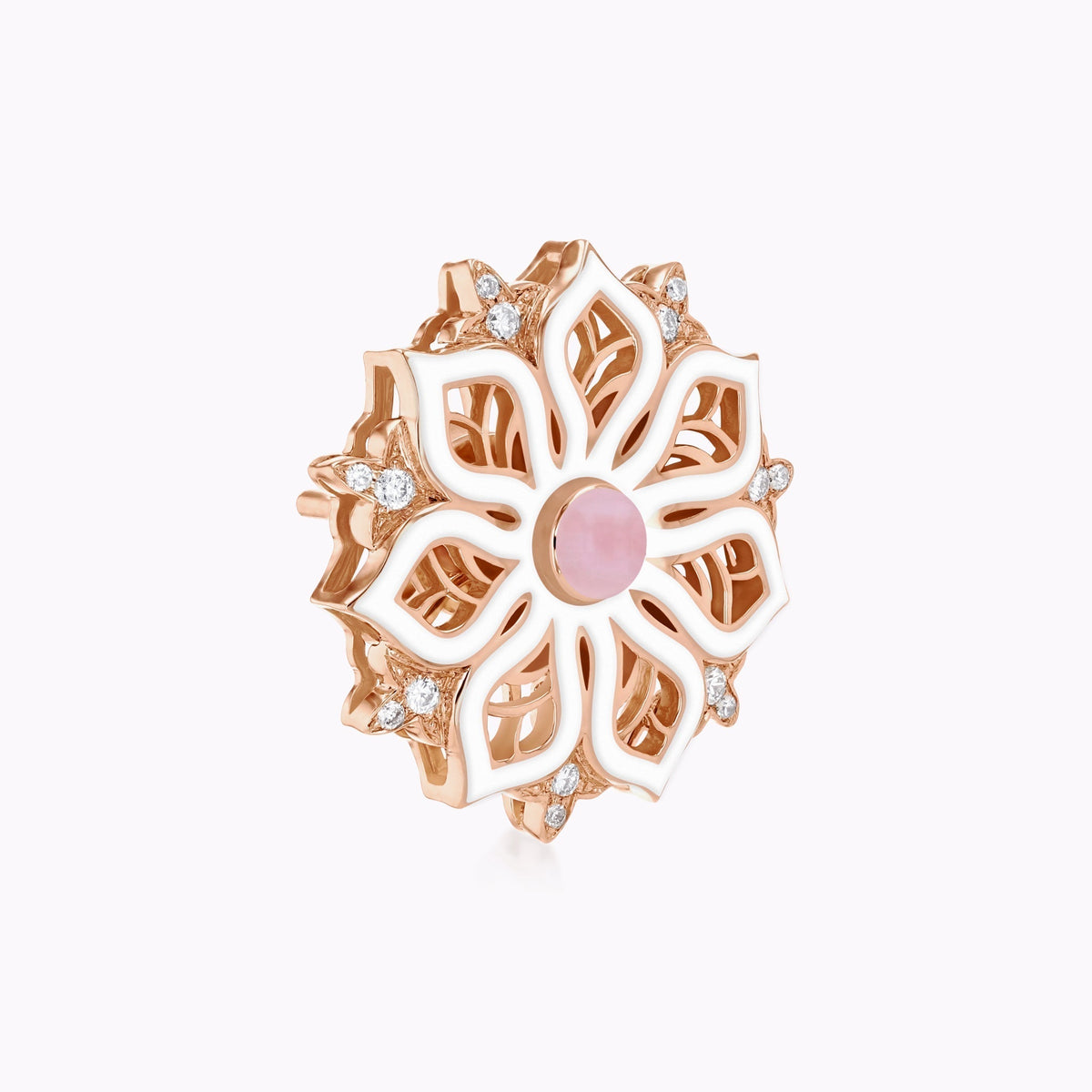AURA Bloom Earrings#Gold_Rose Gold