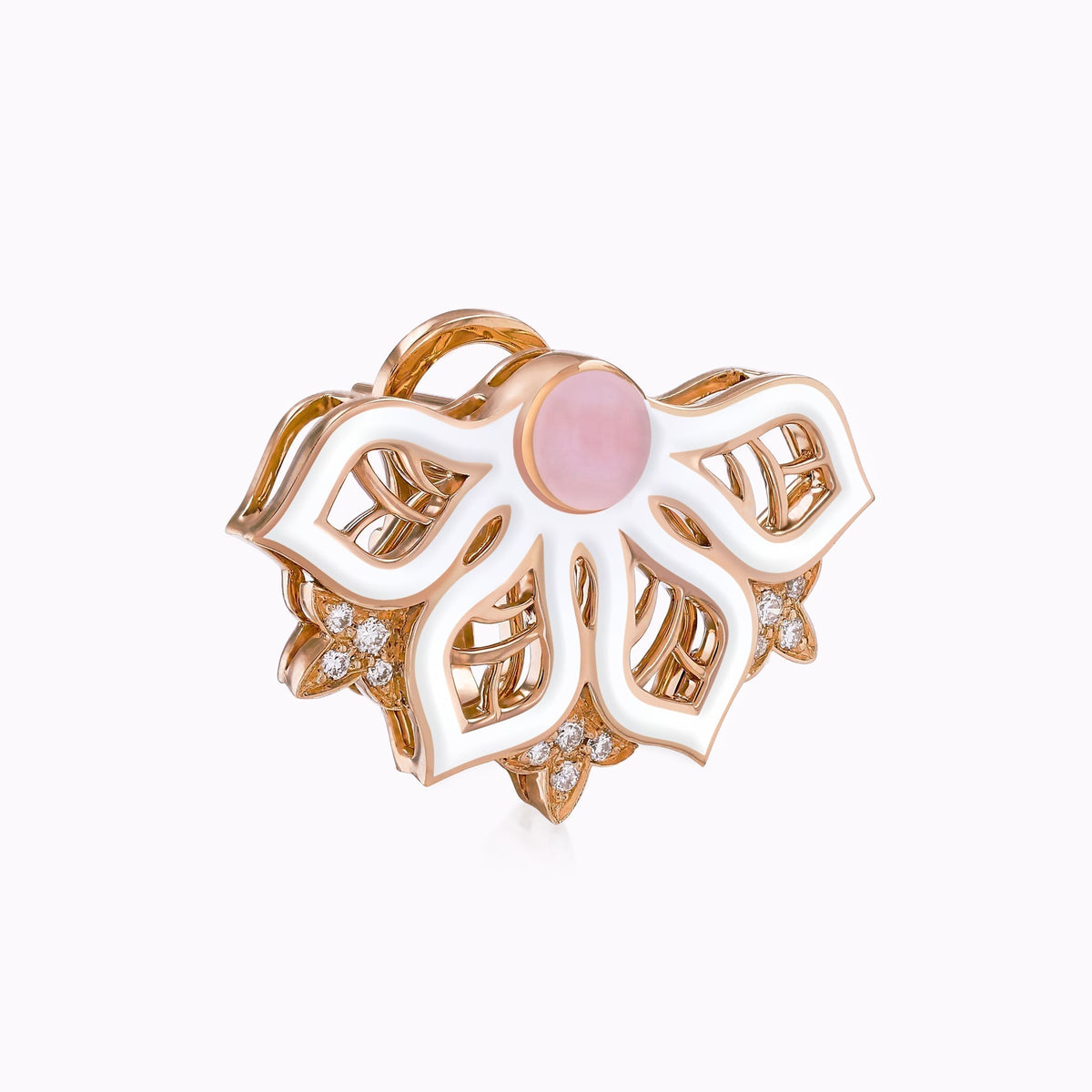 AURA Rise Earrings Small#Gold_Rose Gold