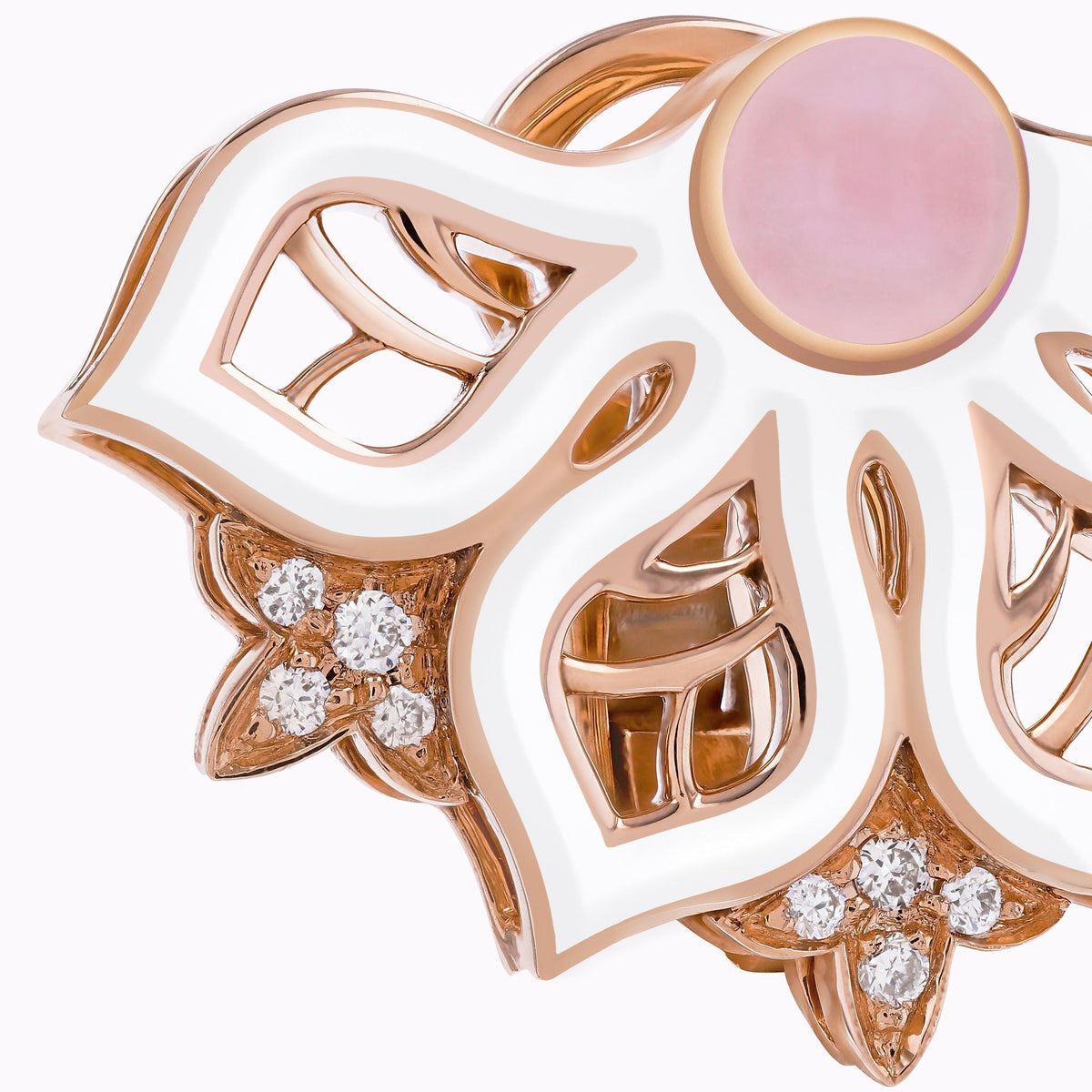 AURA Rise Earrings Small#Gold_Rose Gold
