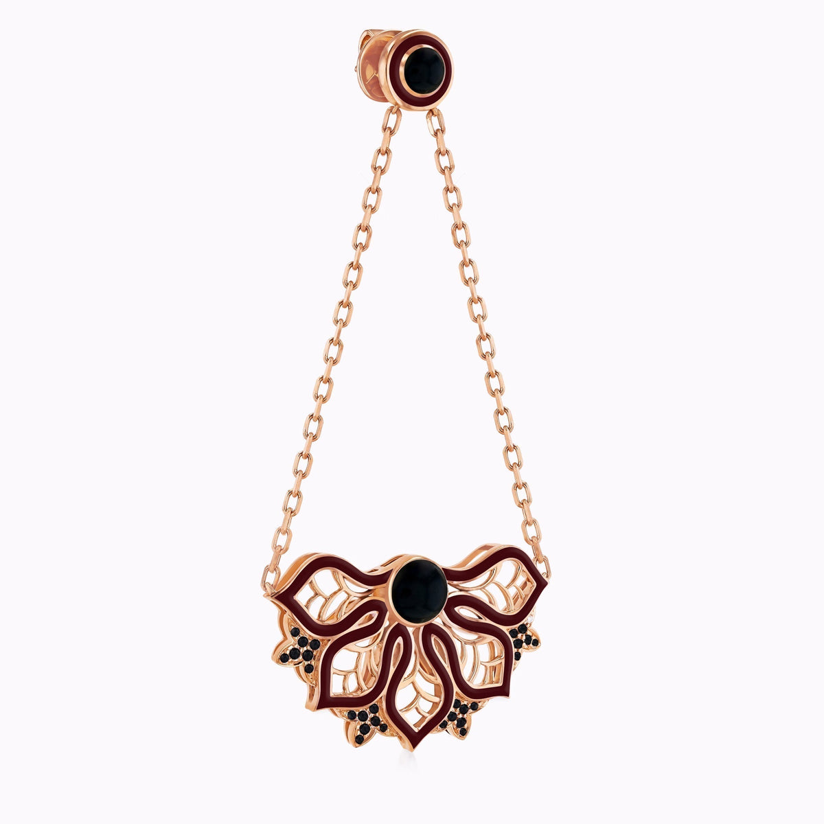 AURA Rise Earrings Medium#Gold_Rose Gold