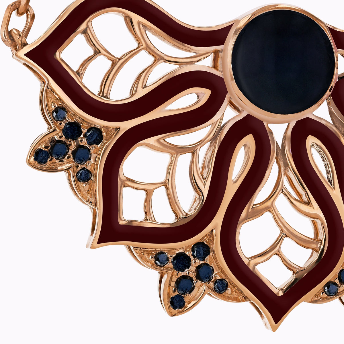 AURA Rise Earrings Medium#Gold_Rose Gold