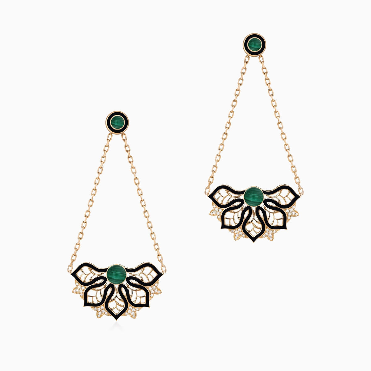 AURA Rise Earrings Medium#Gold_Yellow Gold