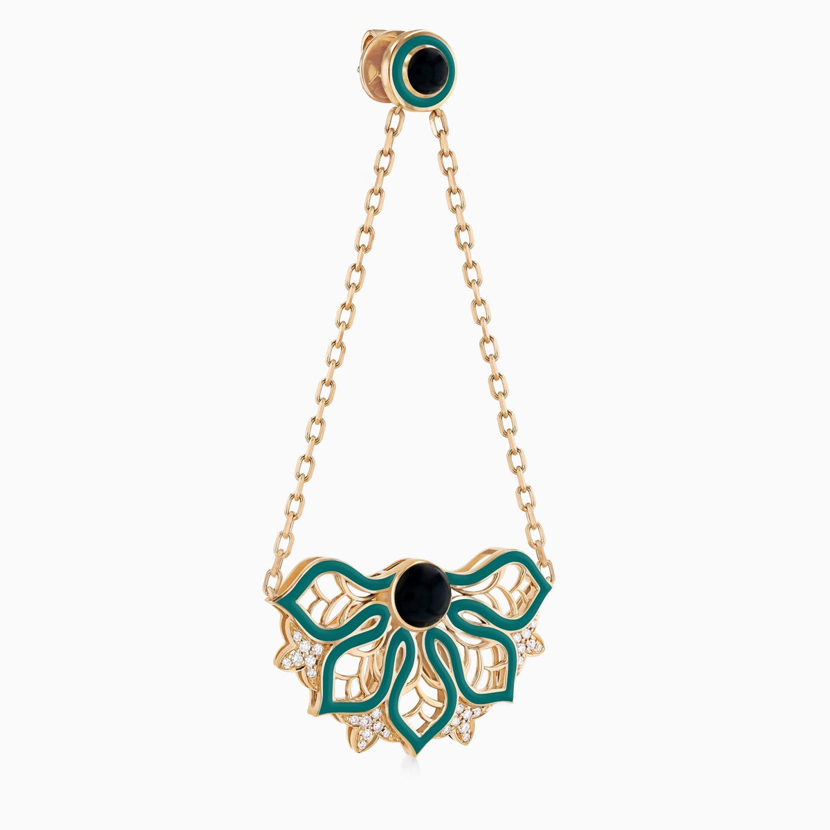 AURA Rise Earrings Medium#Gold_Yellow Gold