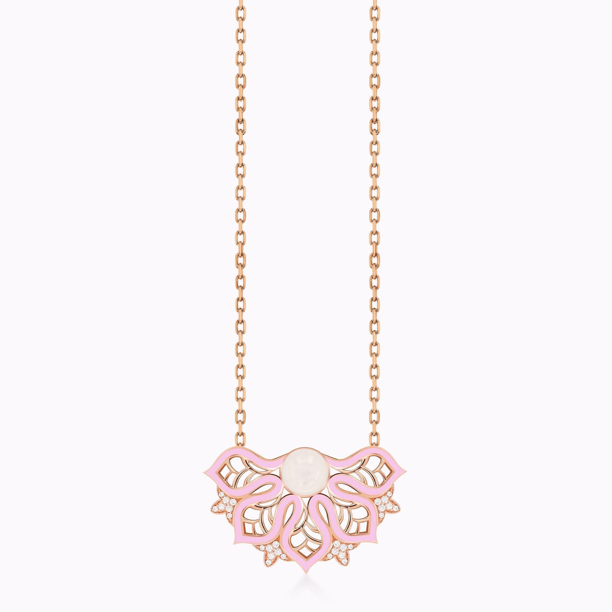 AURA Rise Necklace Medium#Gold_Rose Gold
