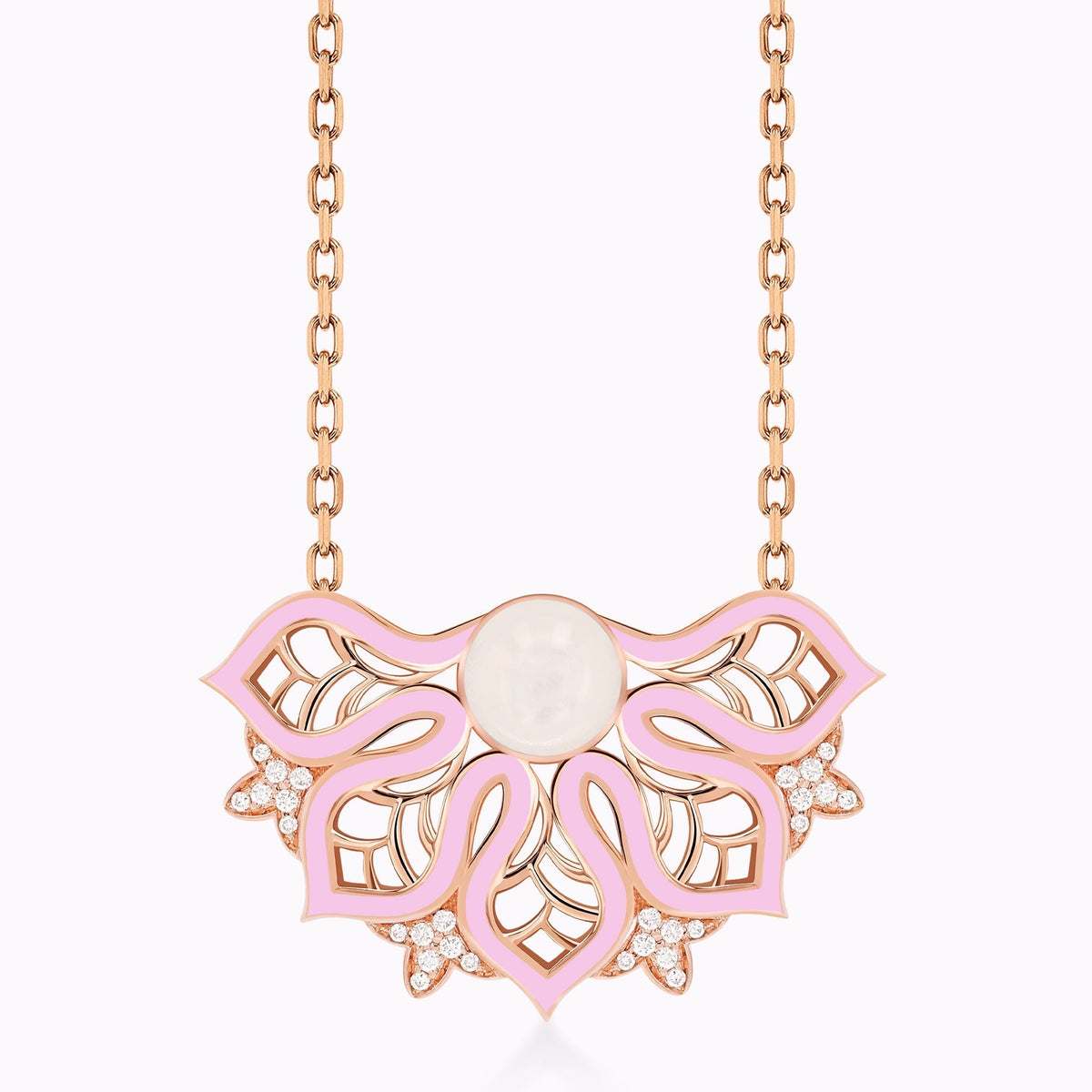 AURA Rise Necklace Medium#Gold_Rose Gold