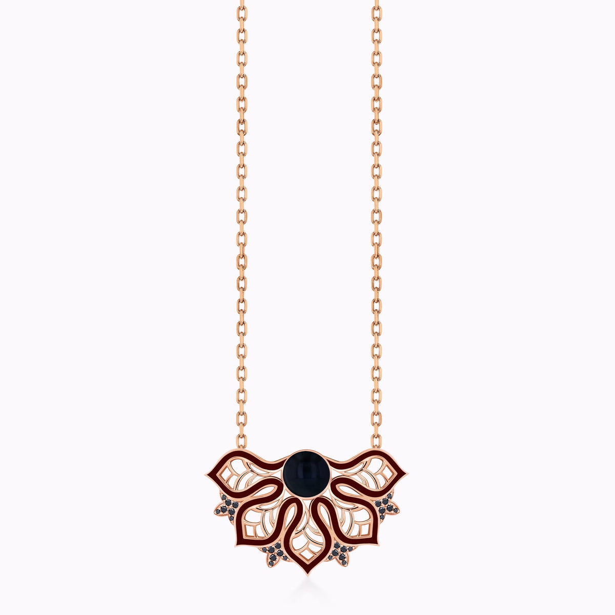 AURA Rise Necklace Medium#Gold_Rose Gold