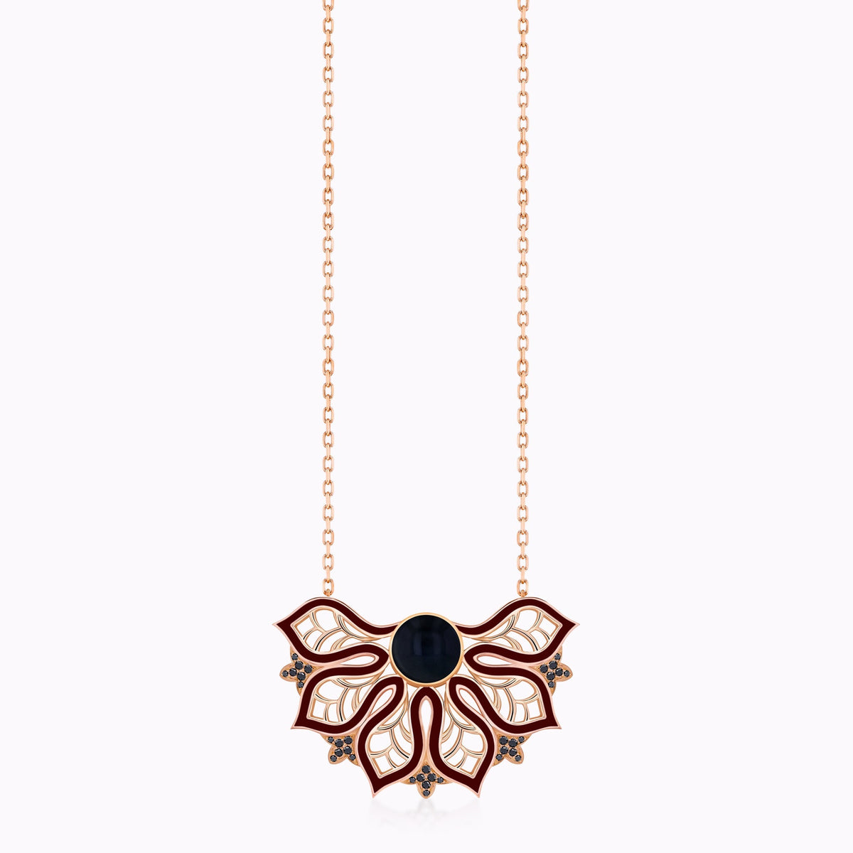 AURA Rise Necklace Extra Large#Gold_Rose Gold
