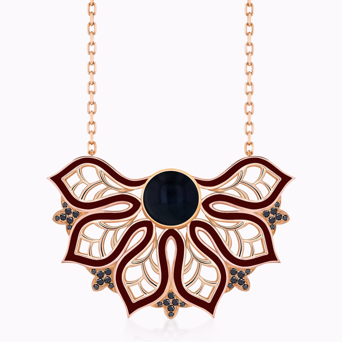 AURA Rise Necklace Extra Large#Gold_Rose Gold