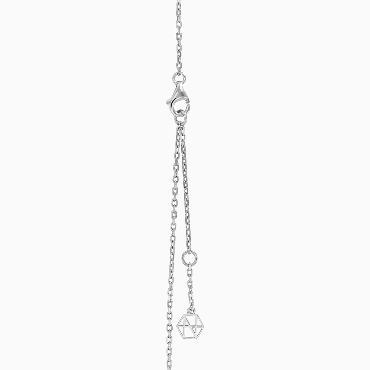 AURA Rise Necklace Medium#Gold_White Gold