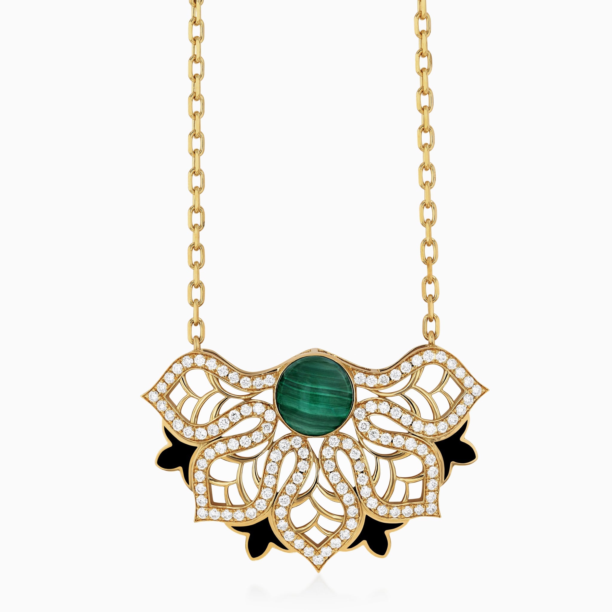 AURA Rise Pavé Necklace Large