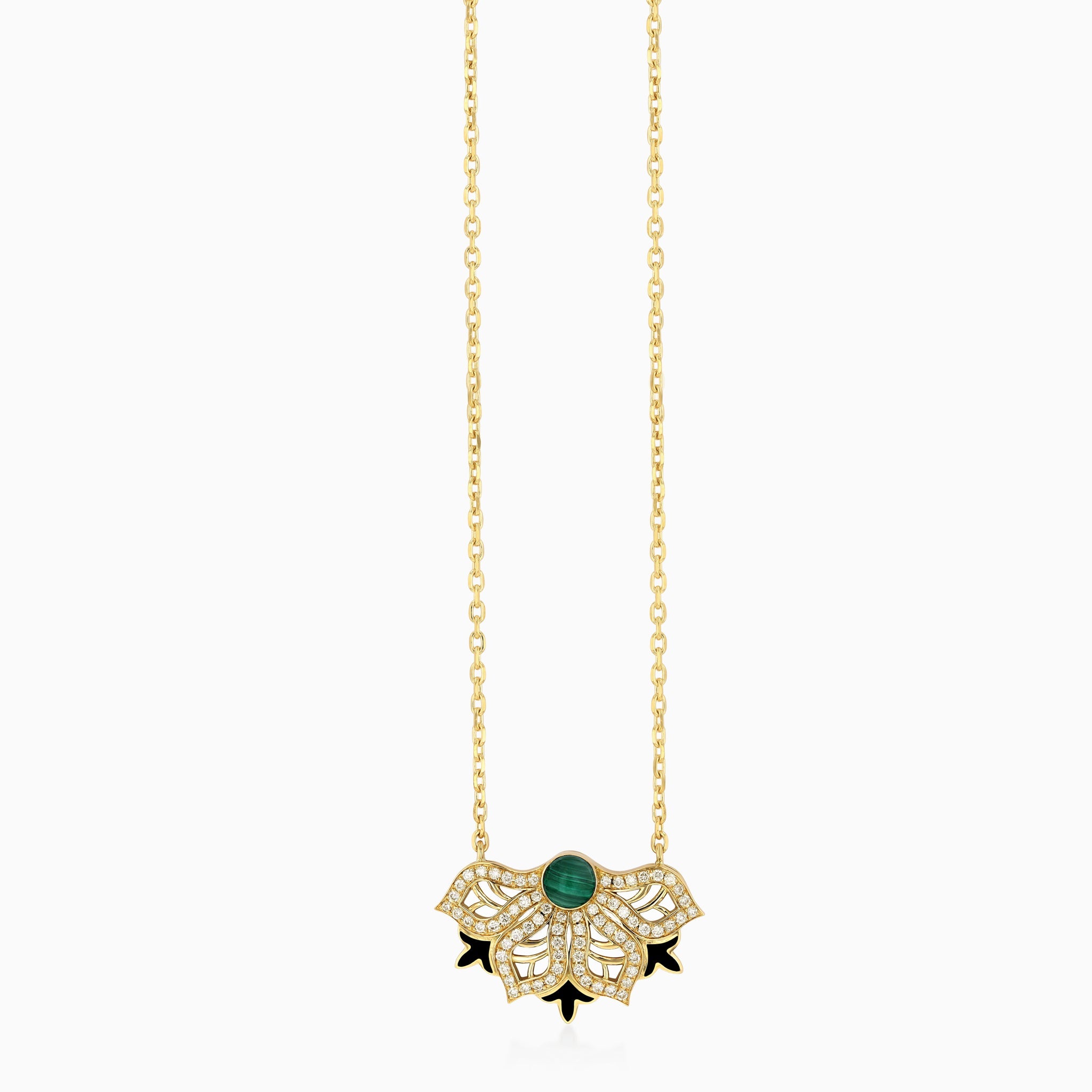 AURA Rise Pavé Necklace Small