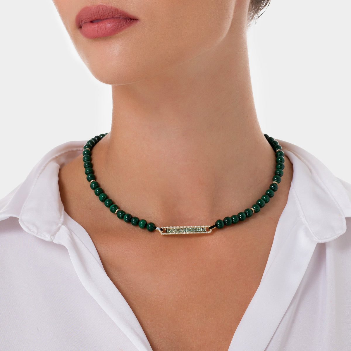 BOHO Beads Necklace#Gold_Yellow Gold