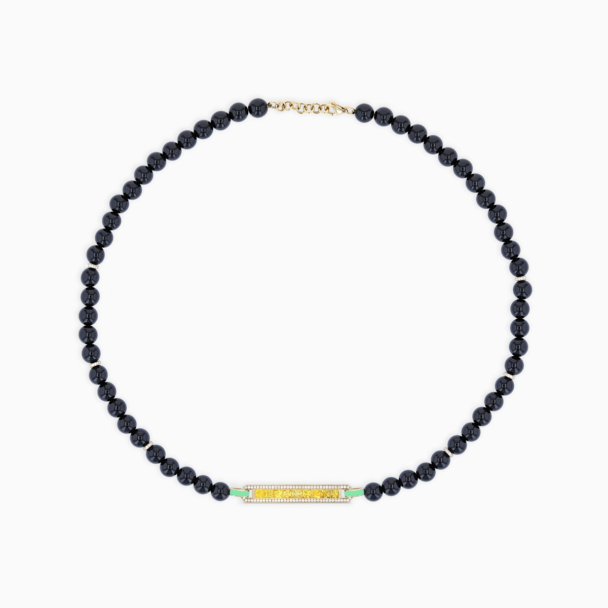 BOHO Beads Necklace#Gold_Yellow Gold