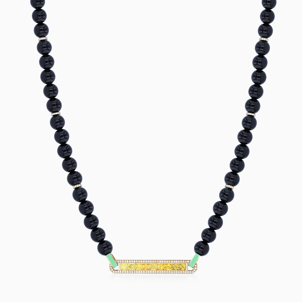 BOHO Beads Necklace#Gold_Yellow Gold