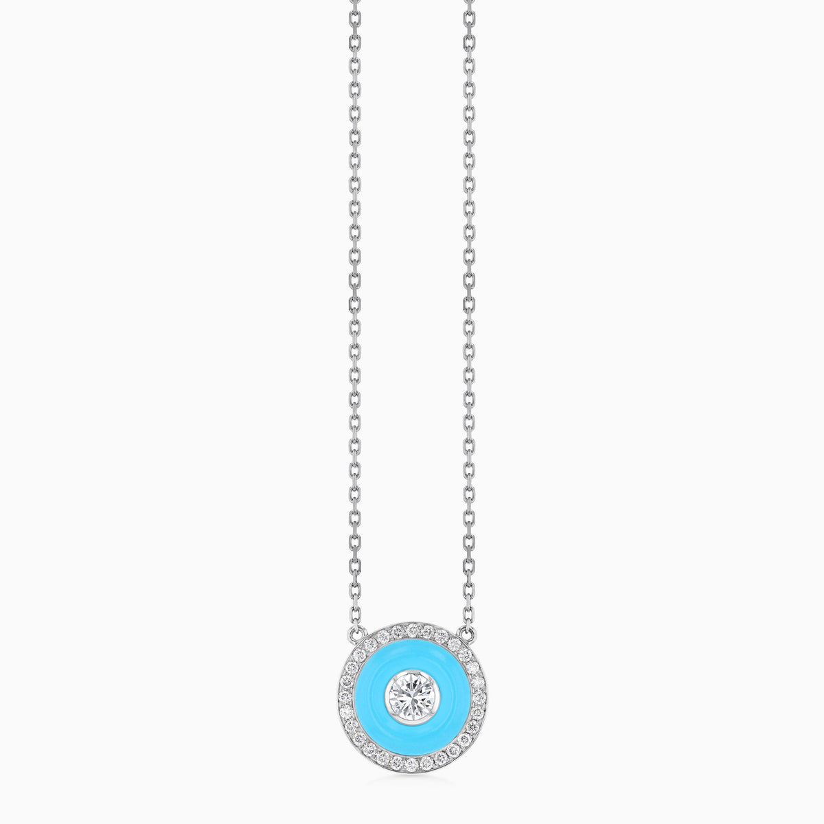 BOHO Earth Pendant Medium#Gold_White Gold