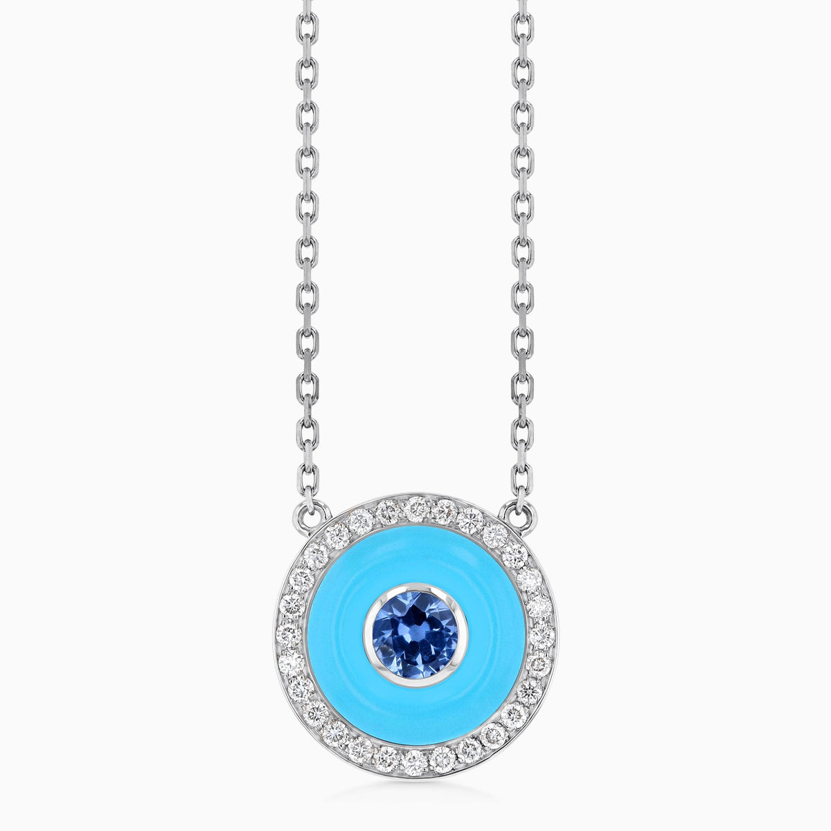 BOHO Earth Pendant Medium#Gold_White Gold
